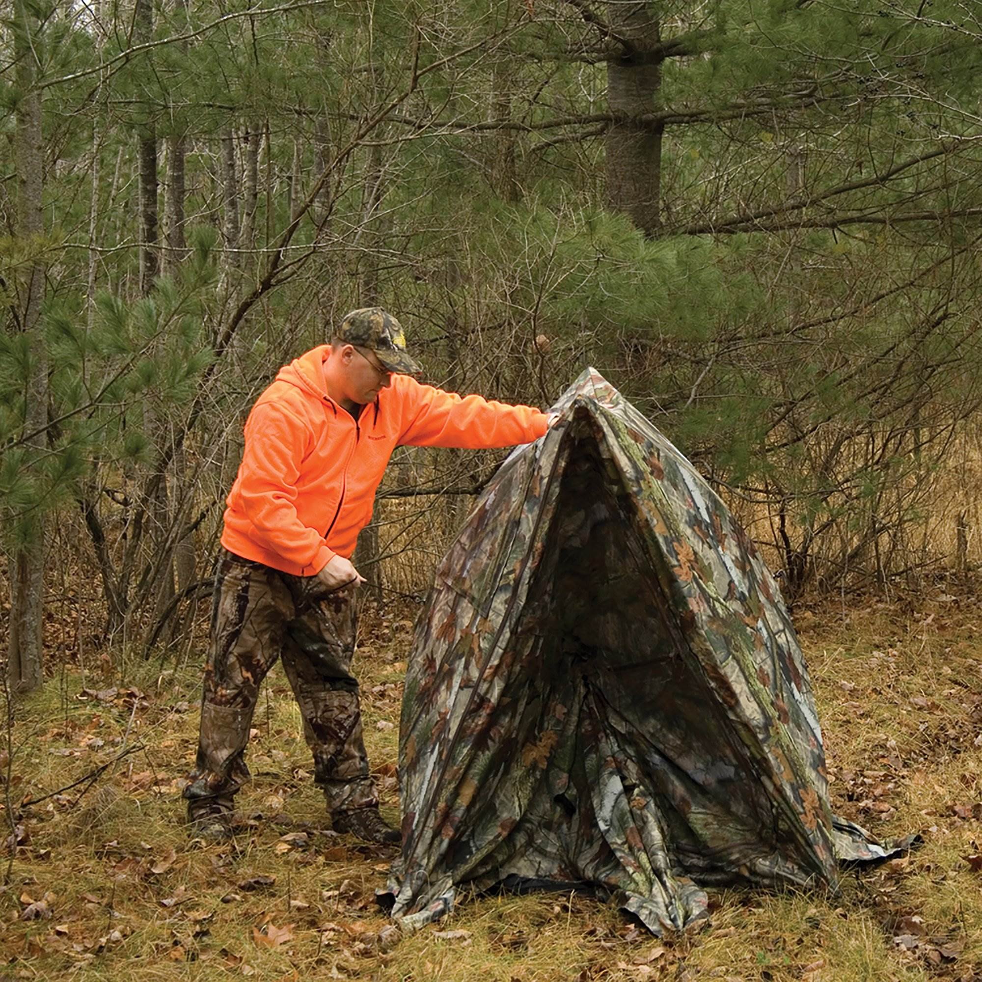 2 Person Portable Pop Up Hunting Ground Blind Enclosure Deer Game Hunter w/Bag 