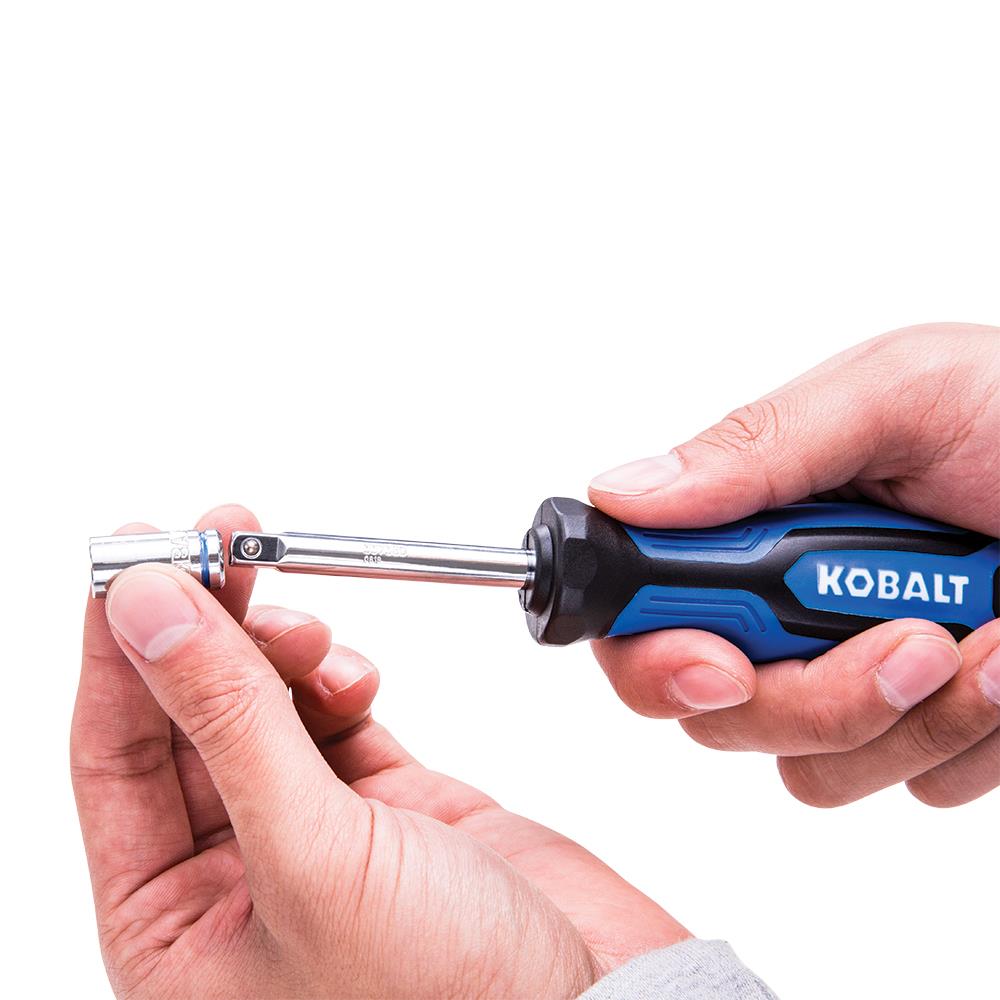 Kobalt 227-Piece Standard (SAE) And Metric Combination Polished Chrome ...