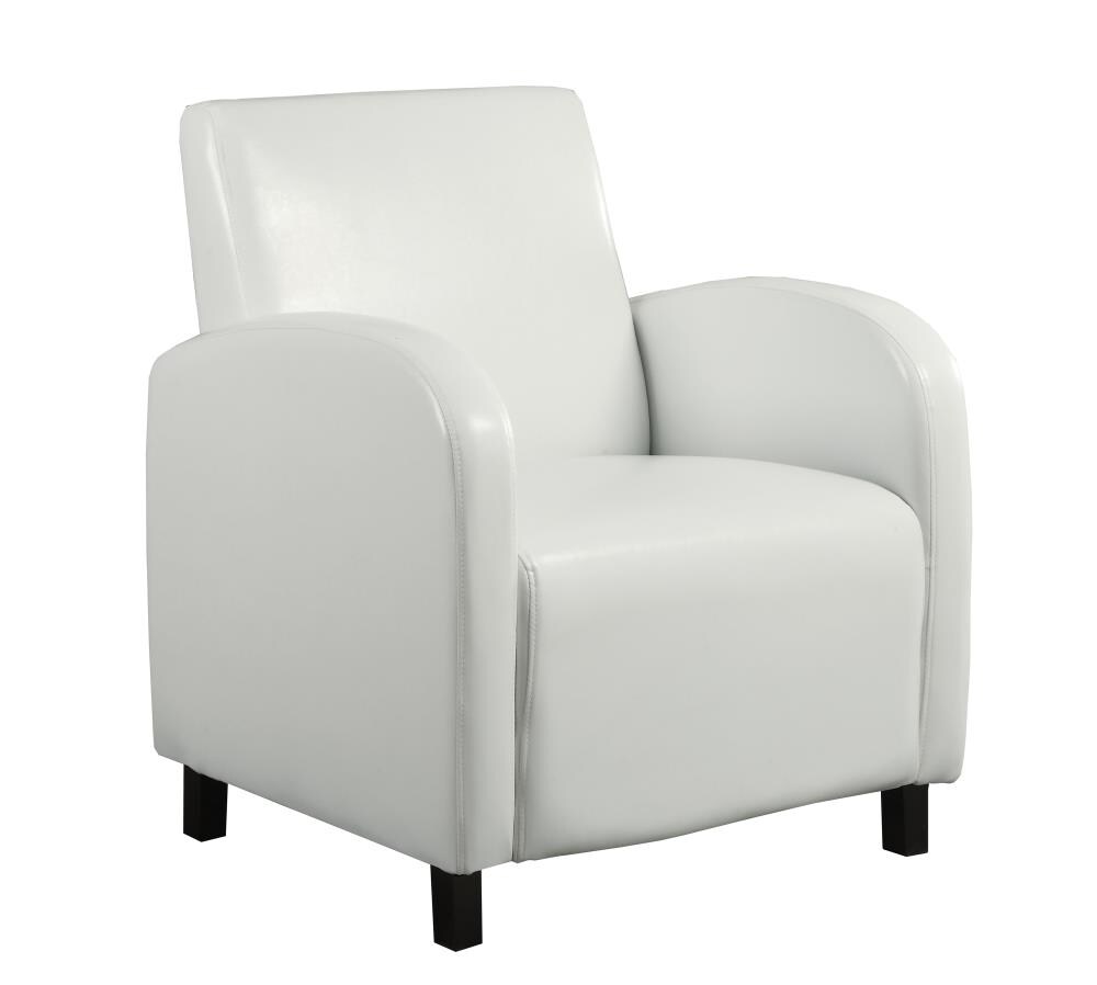 white contemporary accent chair