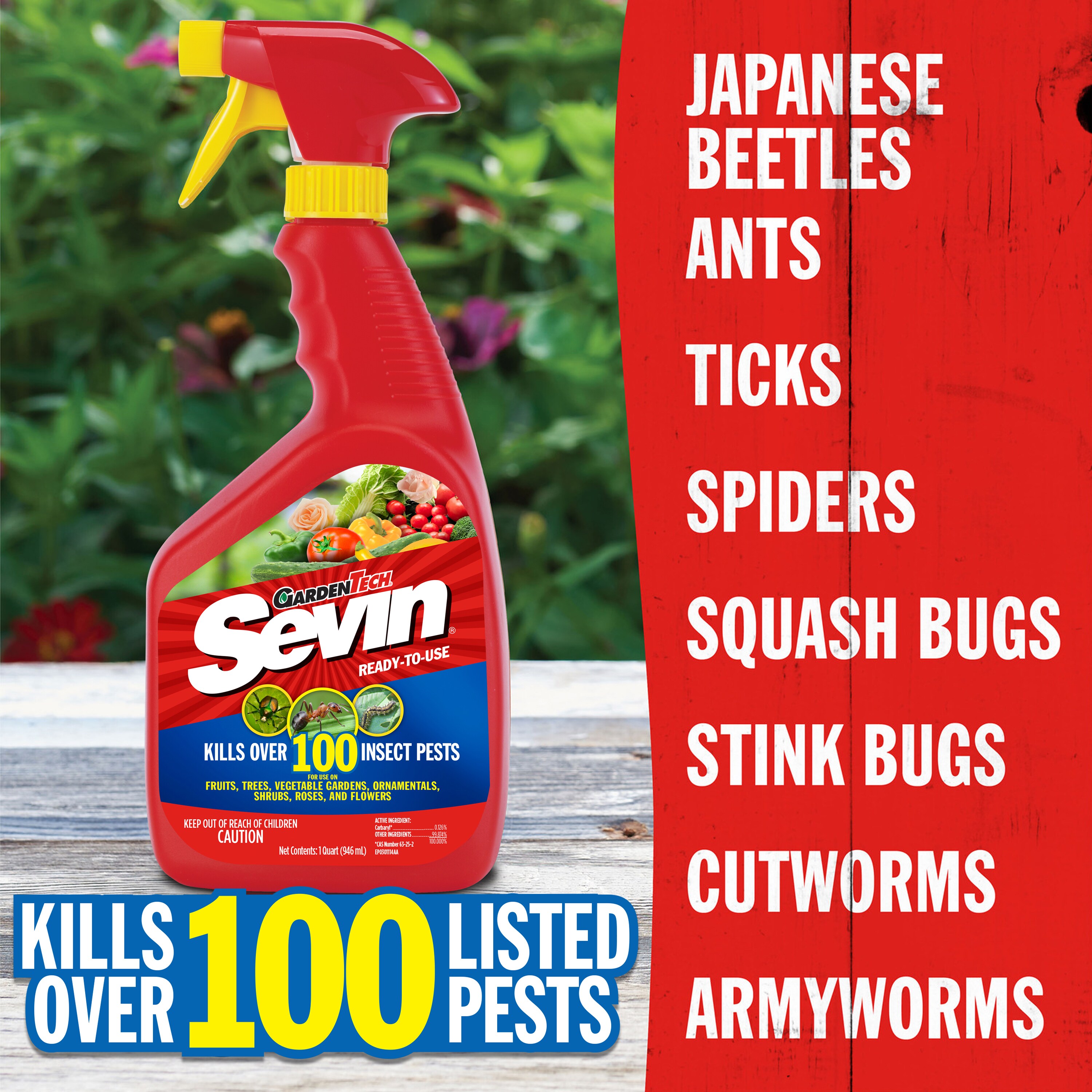 Sevin Ready To Use 1-quart Garden Insect Killer Trigger Spray In The Pesticides Department At Lowescom