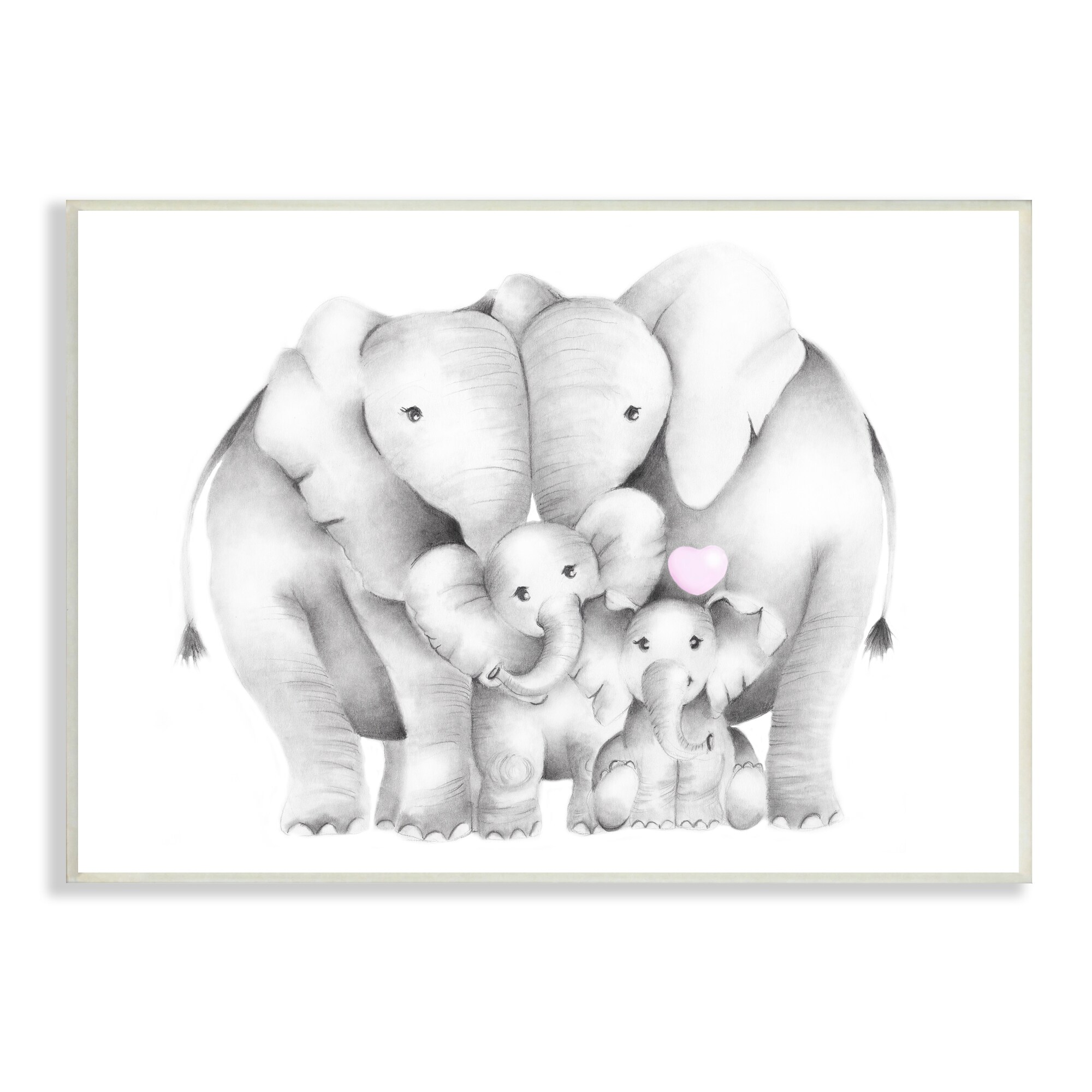 10 x 0.5 x 15 Stupell Home Décor Baby Elephant Studio Photo Wall Plaque Art Proudly Made in USA Stupell Industries brp-1819_wd_10x15 