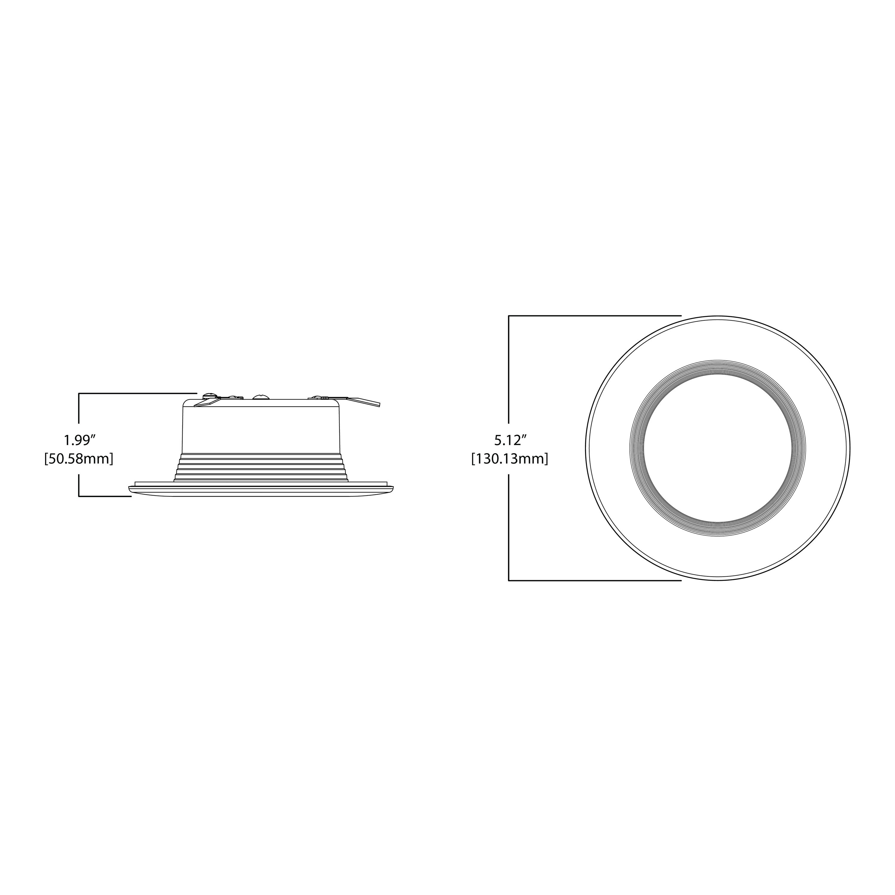 Halo 4 in LED Retrofit Baffle Trim Matte White Recessed Light RL460WH935 for sale online 