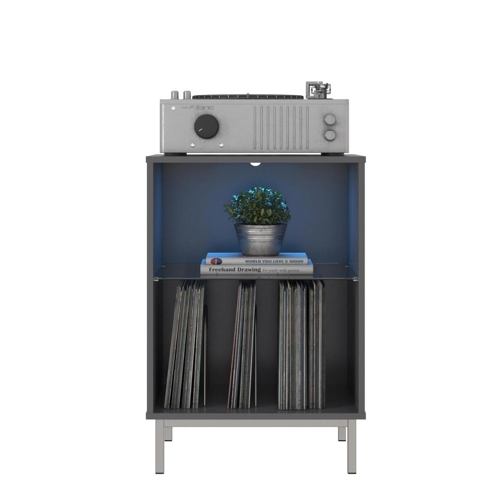 Photo 1 of Ameriwood Home Gray Record Player Stand