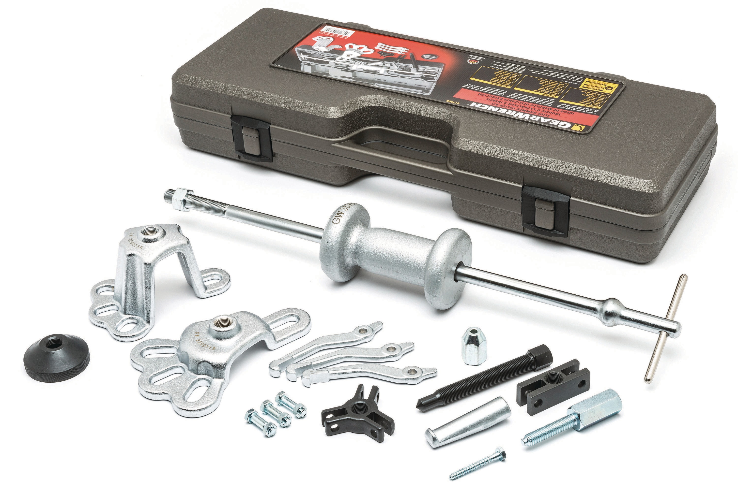 Universal Sliding Hammer Puller Kit Pulling Cars Trucks Axles Hubs Portable Case 