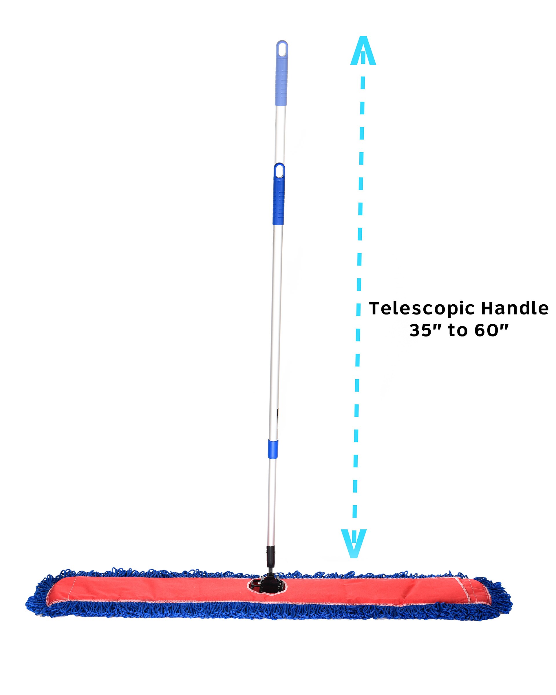 Alpine Industries 48 inch Multi-Surface Cotton Replacement Dust Mop Head 