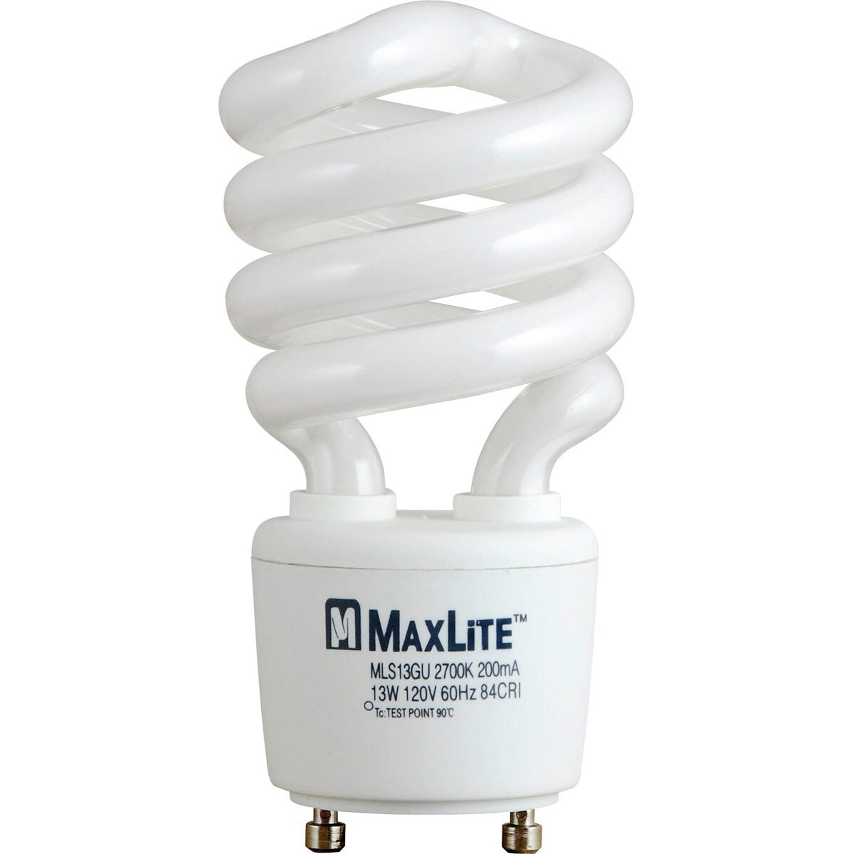 450LM 2700K Soft White MaxLite LED Retrofit Bulb GU24 5W 15W CFL Equivalent 