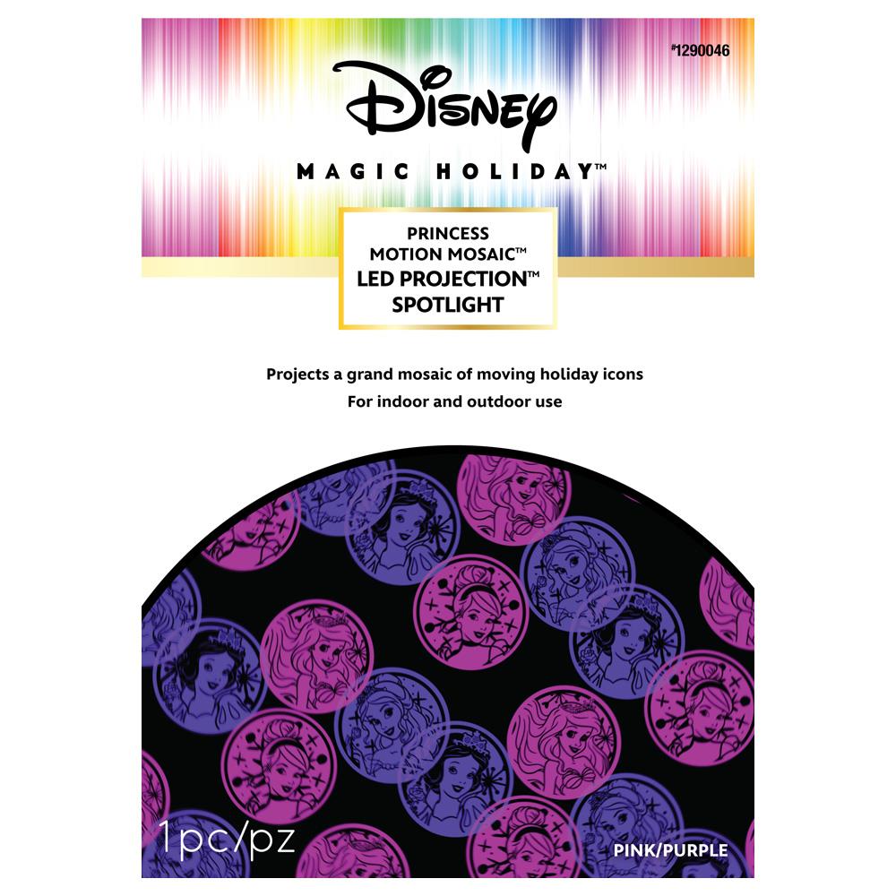 Details about   DISNEY MAGIC HOLIDAY PRINCESS Pink/Purple LED PROJECTION Moving Mosaic SPOTLIGHT 