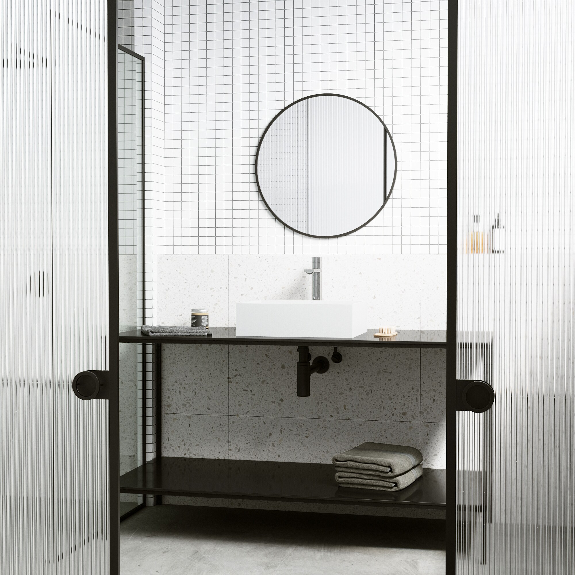 VIGO Starr Matte White Matte Stone Vessel Rectangular Modern Bathroom Sink (13.125-in x 17.125-in)