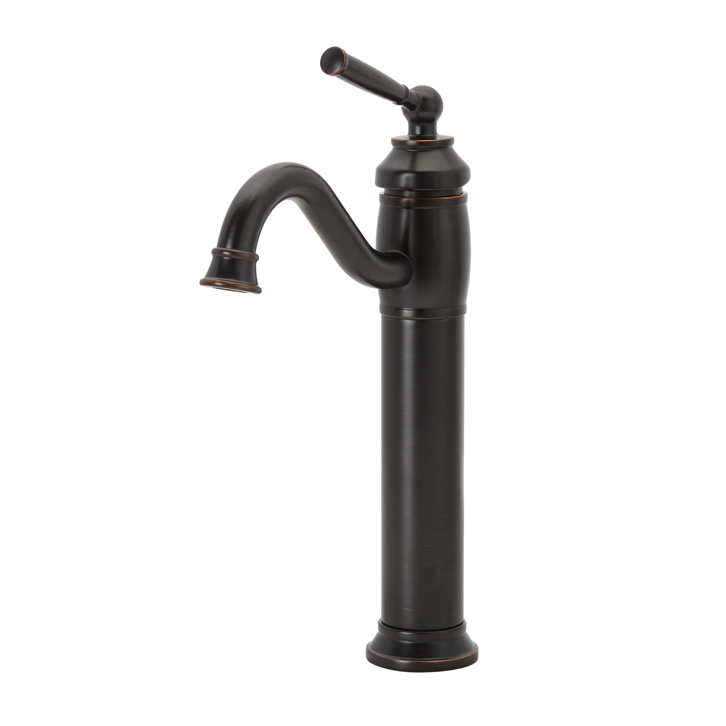 Allen Roth Reagan Oil Rubbed Bronze 1 Handle Vessel Watersense Low Arc Bathroom Sink Faucet 0649