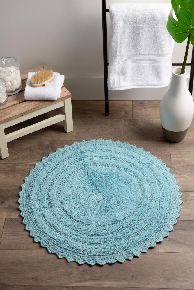 $475 Abyss Piscine Bath Rug COLOR Turquoise 27" x 47" ~ Made in Portugal ~NWT 