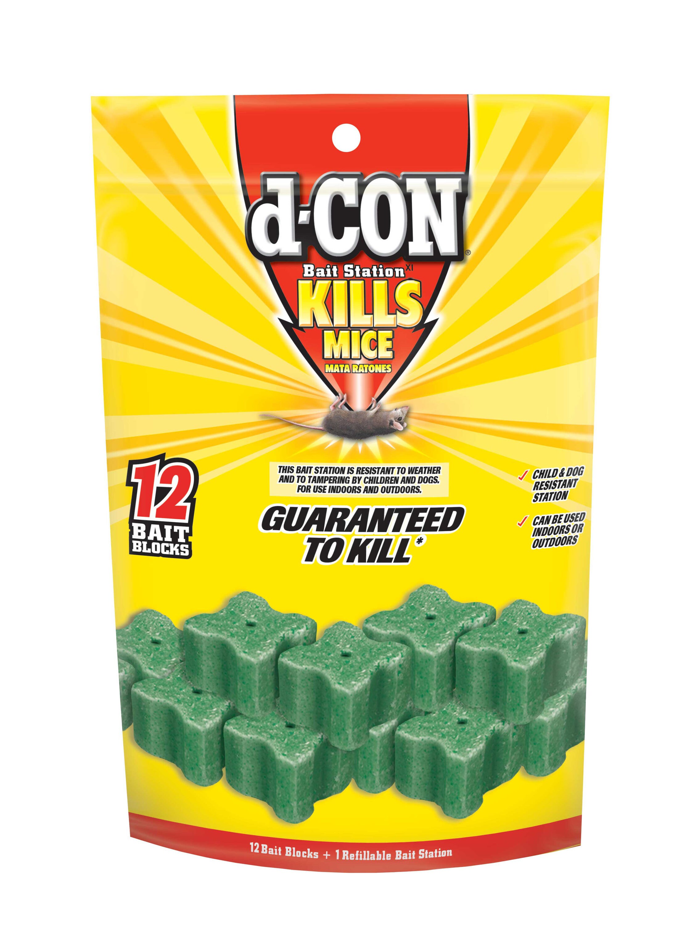 D-Con Refillable Mouse Poison Bait 10 Count 