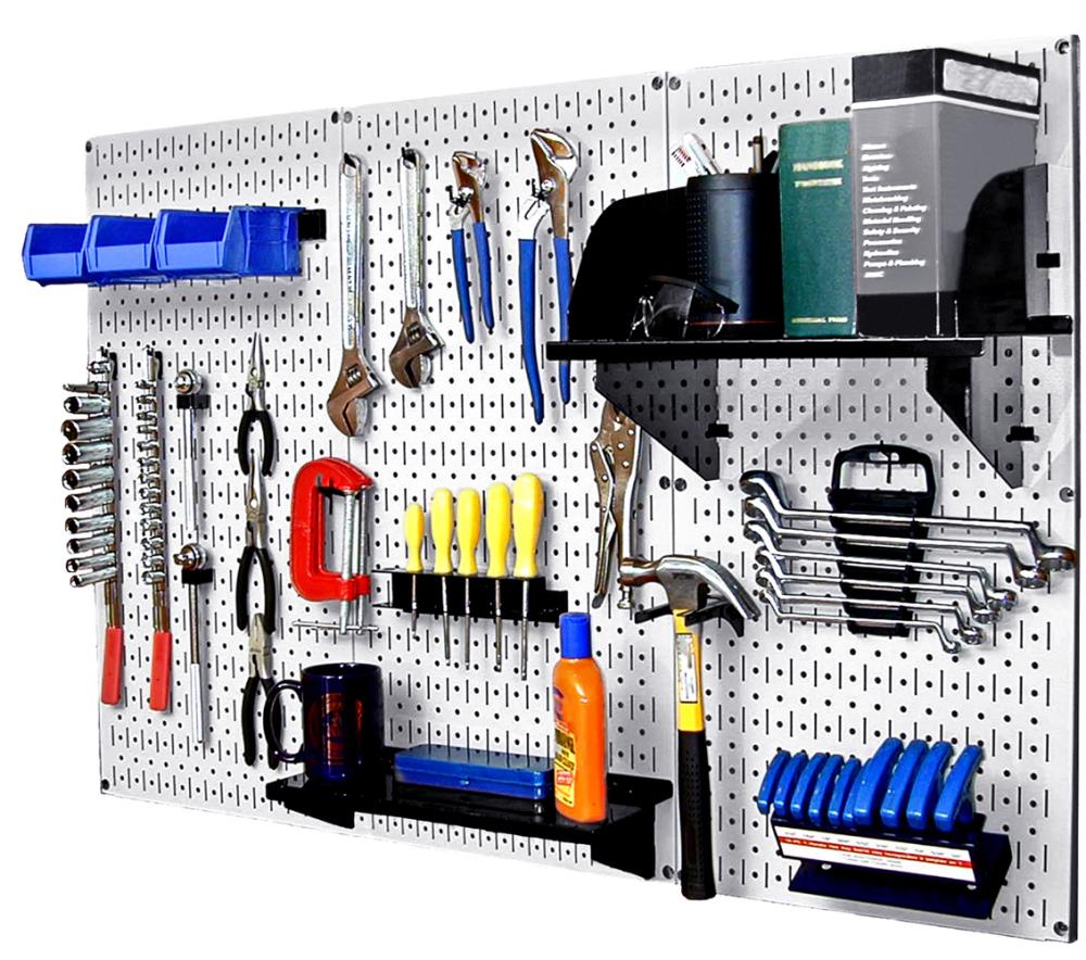 Pro 75 Peg Hook Kit & Bins Pegboard Assortment Tool Board Organizer Hardware