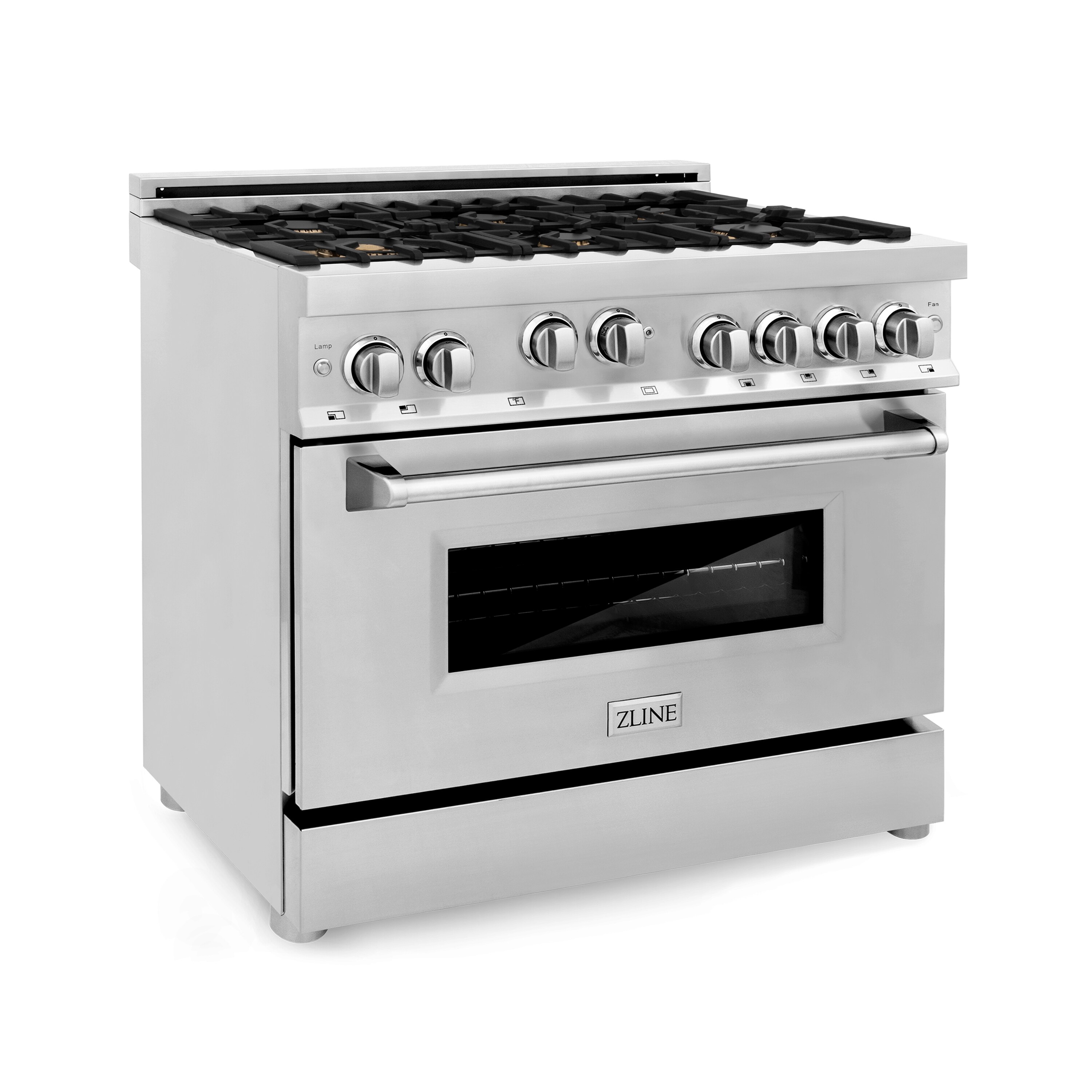 onze Correct Afleiden ZLINE KITCHEN & BATH Gas range 36-in 6 Burners 4.6-cu ft Convection Oven  Freestanding Gas Range (Stainless Steel with Brass Burners) in the Single Oven  Gas Ranges department at Lowes.com