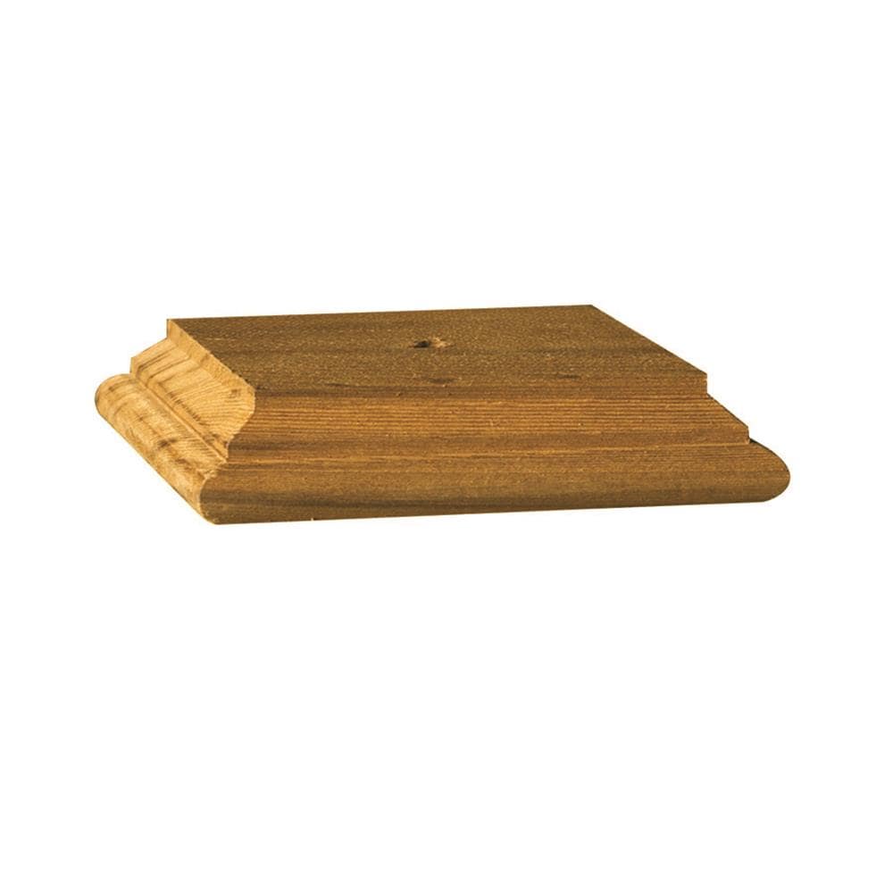 decking Finial base for 6" fence posts treated wood 