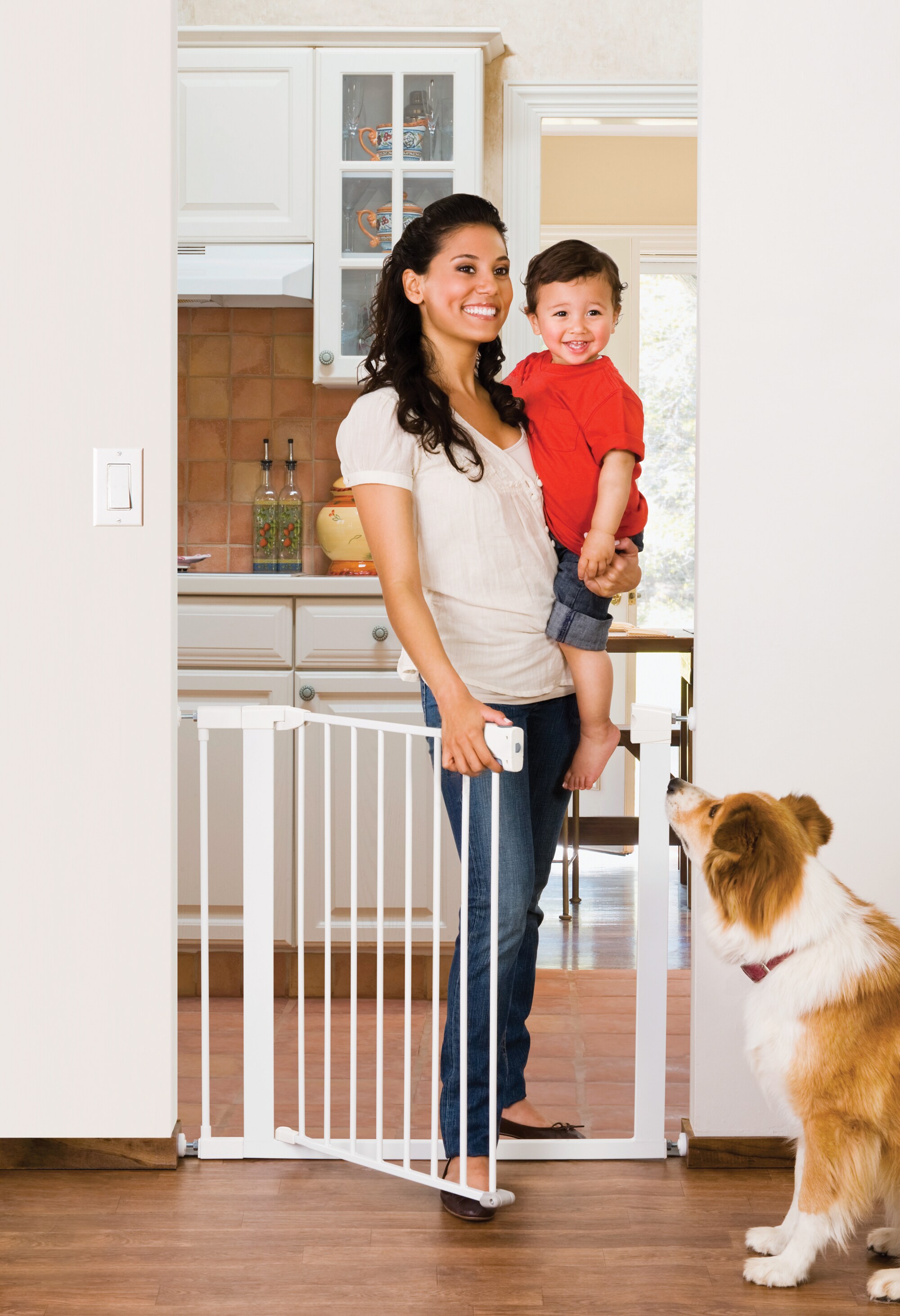 Munchkin 35in x 29.5in White Safety Gate in the Child Safety Gates