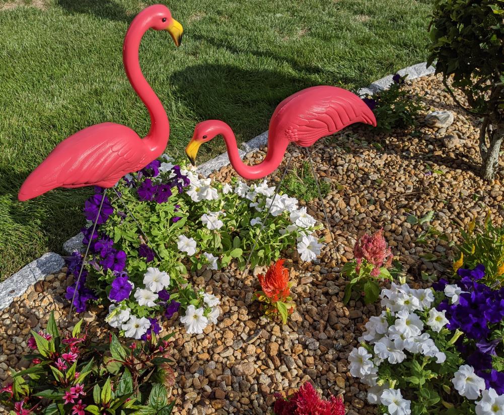 Pink Flamingos PURPLE EDITION Original Don Featherstone Pair Lawn Ornaments New 