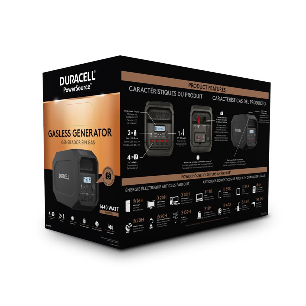 Duracell Gasless Generator Solar Panel 