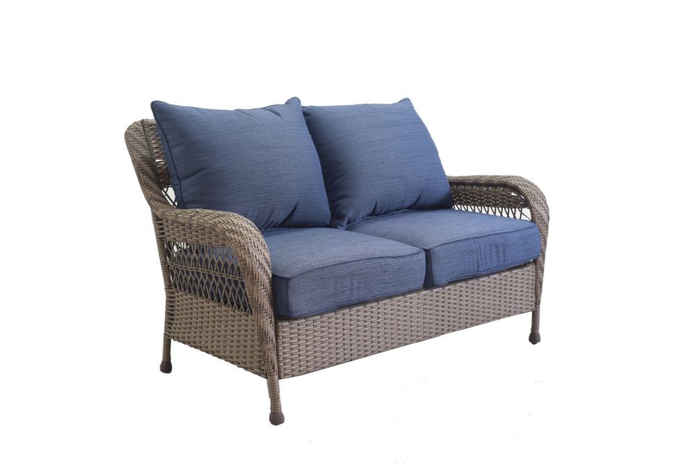 wicker love seat lowes