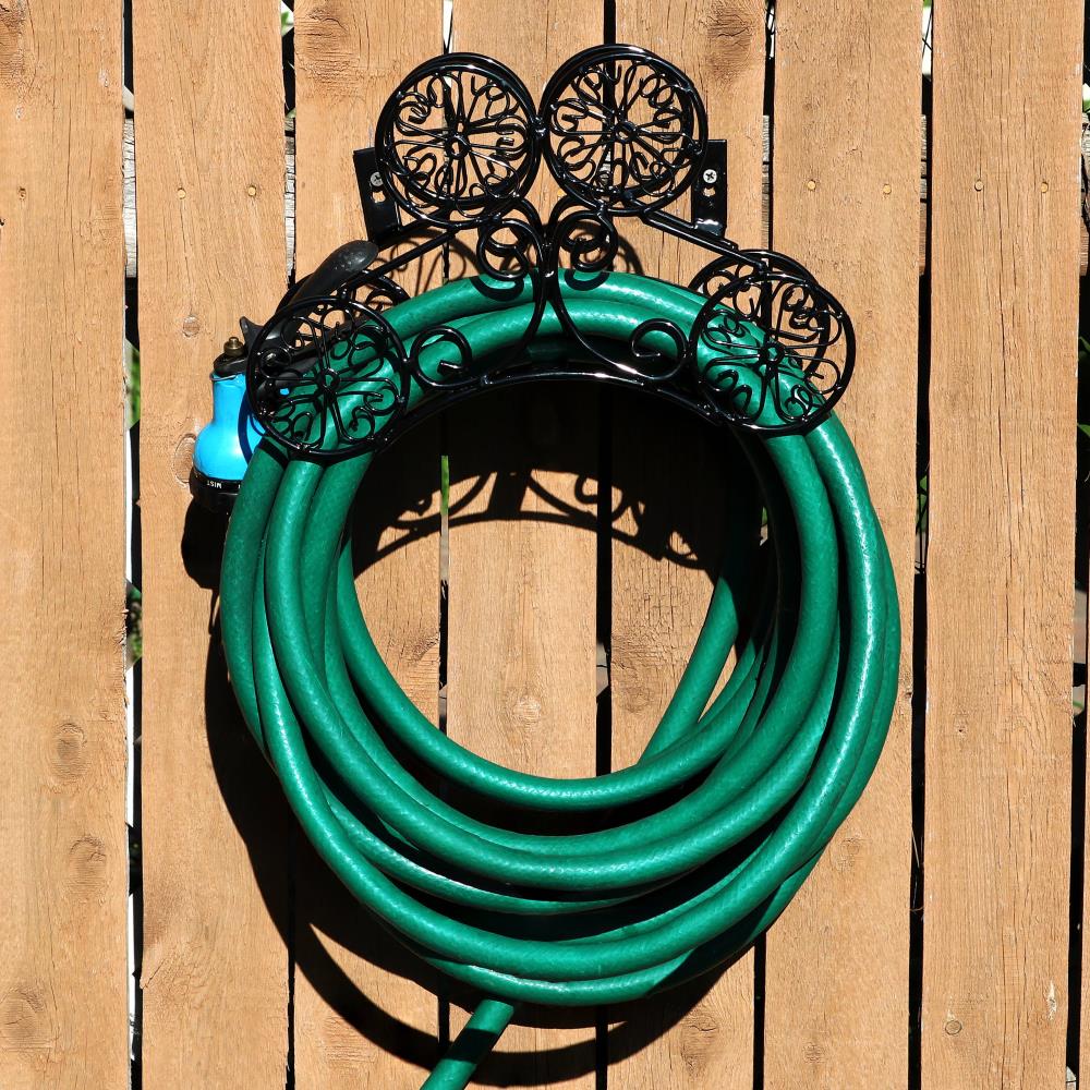 Sunnydaze Decor Iron 125-ft Stand Hose Reel In The Garden Hose Reels 