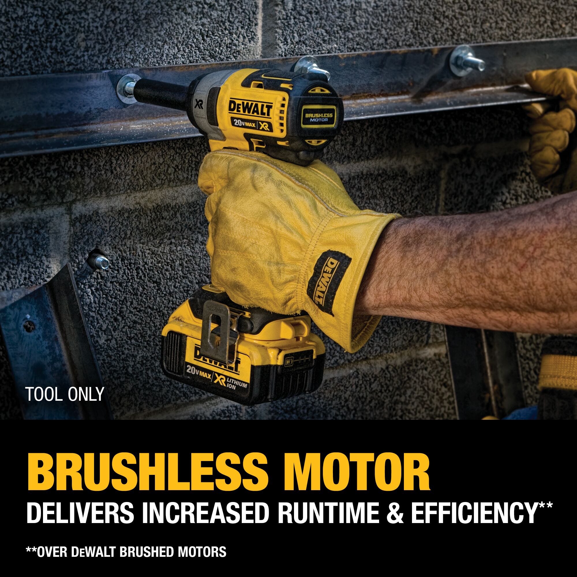 DEWALT XR Variable Speed Brushless 3/8-in Drive Cordless Impact Wrench (Tool Only)