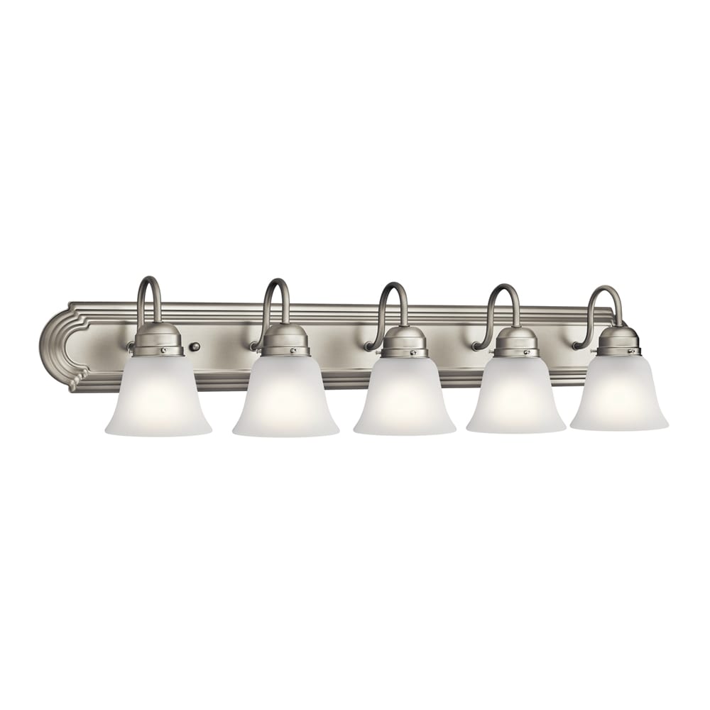 5 light vanity brushed nickel