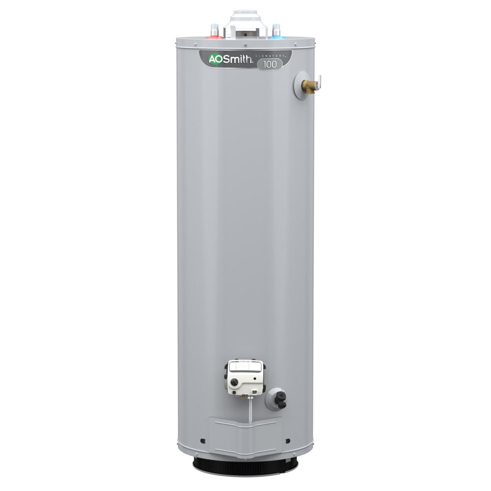 A.O. Smith Signature 100 40-Gallons Tall 6-year Warranty 35500-BTU Natural  Gas Water Heater in the Water Heaters department at