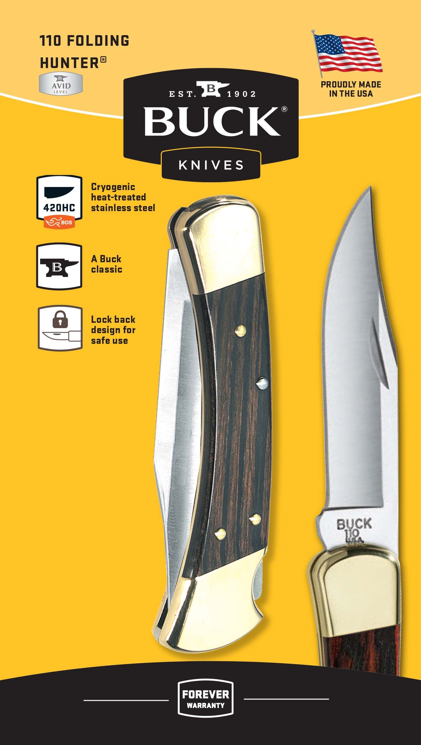 opvolger extreem weg Buck Knives 3.75-in Steel Clip point Pocket Knife in the Pocket Knives  department at Lowes.com