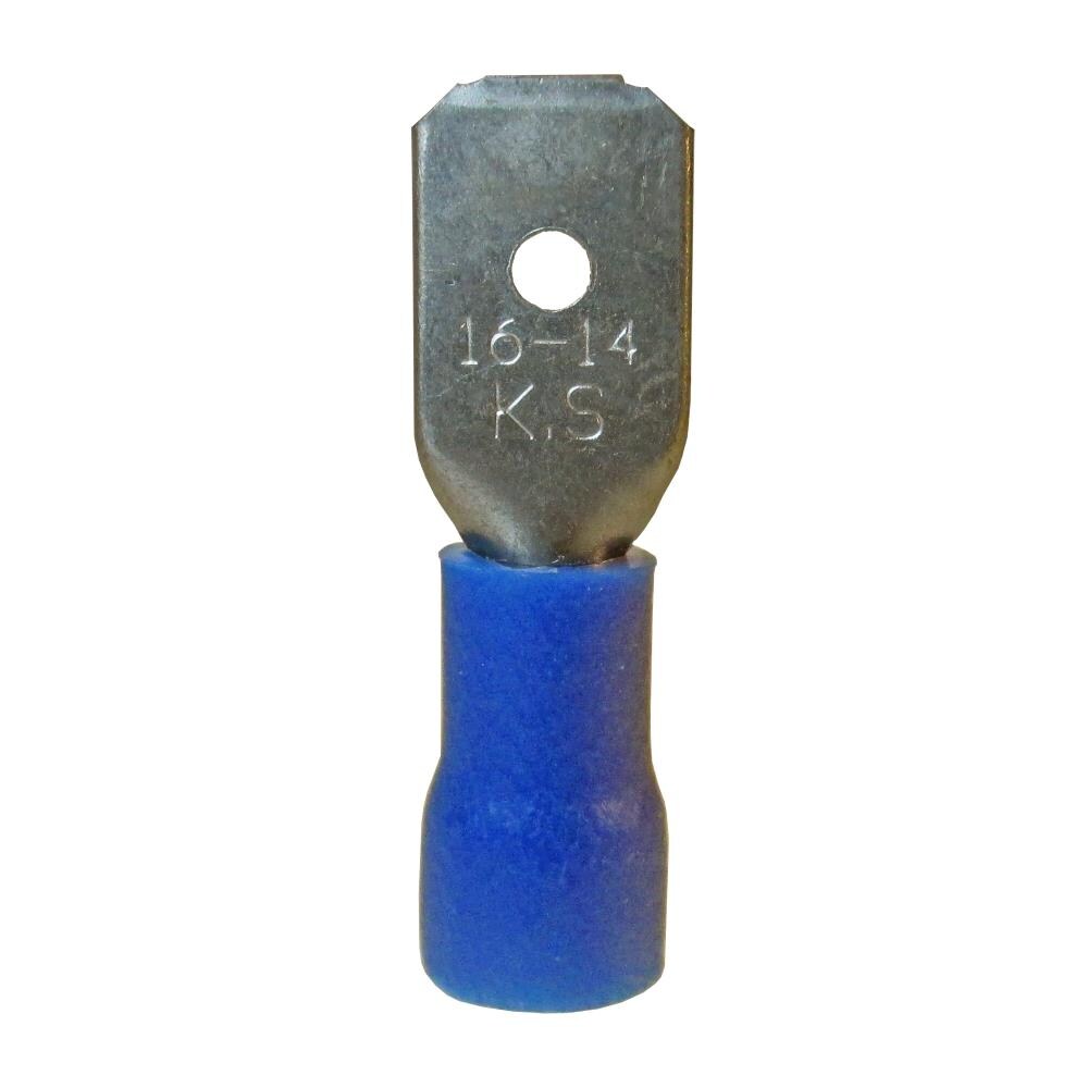 1/4 in Tab Blue 16-14 AWG Gardner Bender 10-143F Disconnect Female,Vinyl-Insulated Barrel 