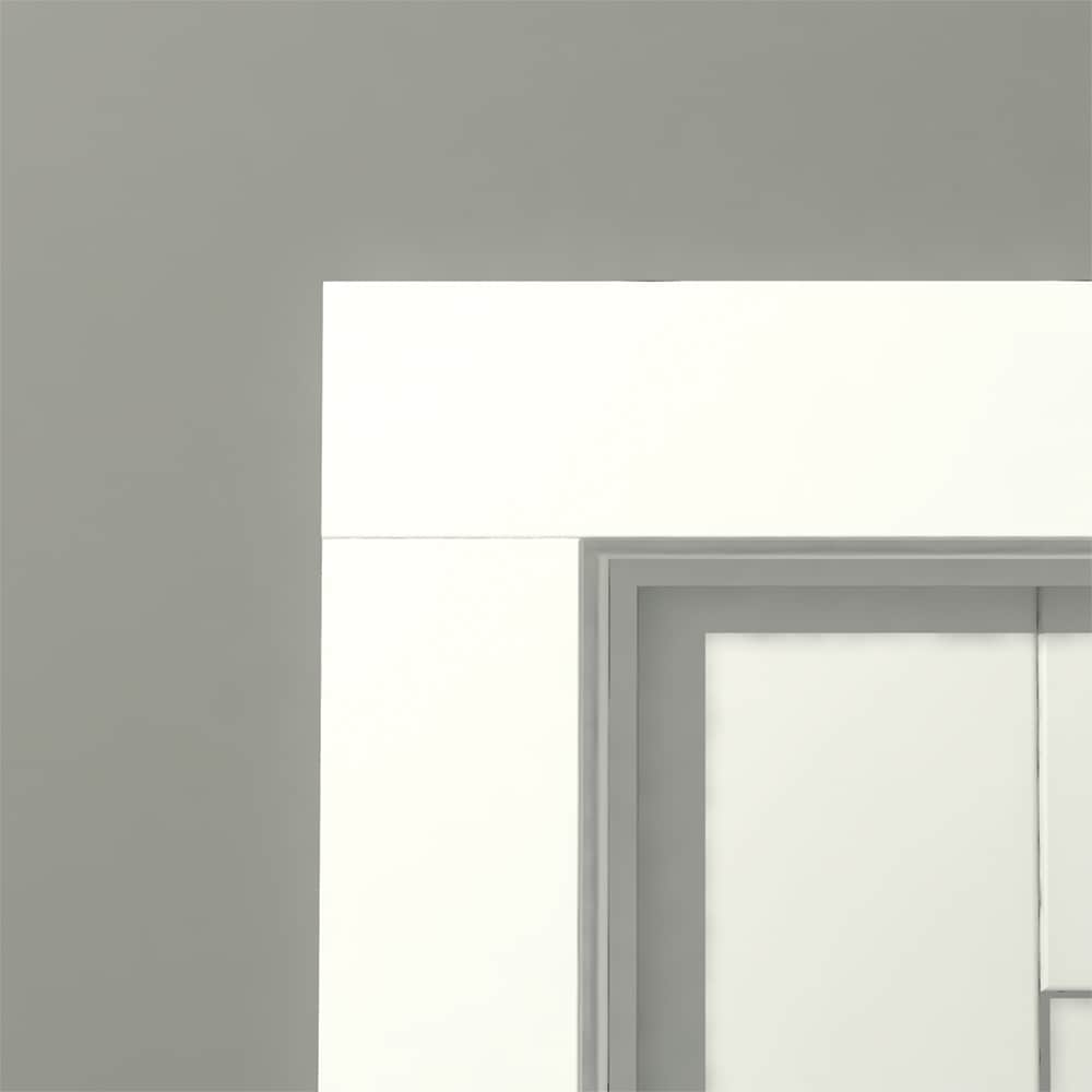 WHITE WINDOW DOOR PLASTIC UPVC PVC FLAT TRIM 25mm D MOULD PACK OF 10 X 2.5 MTRS