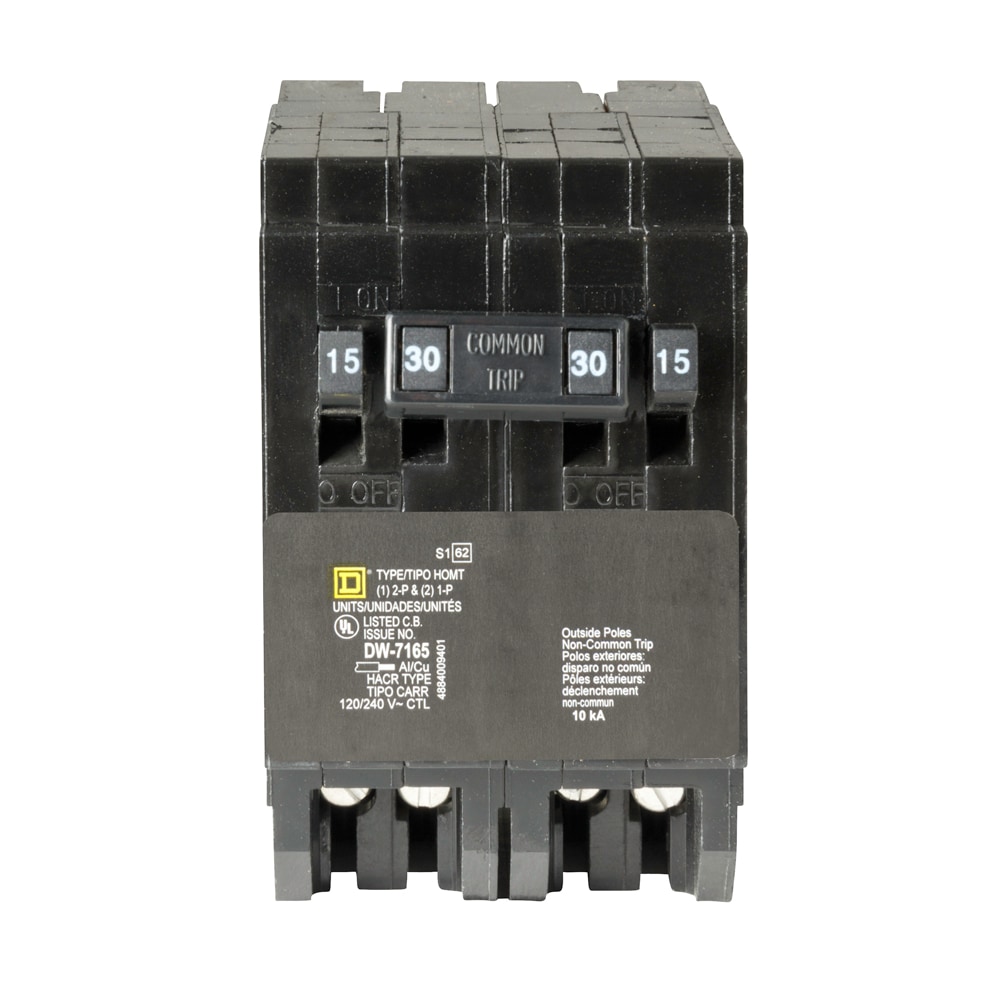 NEW SquareD Homeline CSED 15-Amp 2-Pole 120/240 Volt Circuit-Breaker Load-Switch 