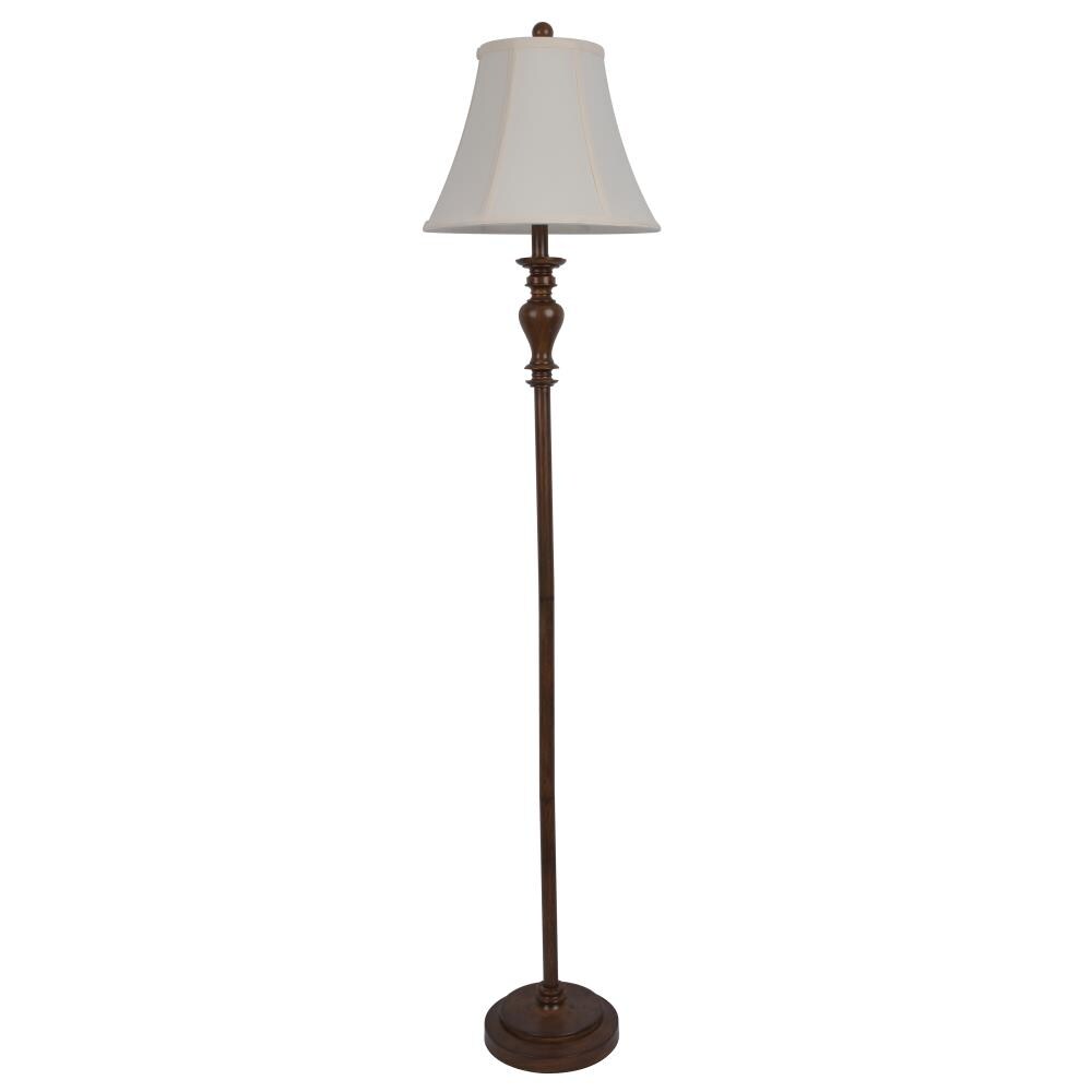 antique wood floor lamp