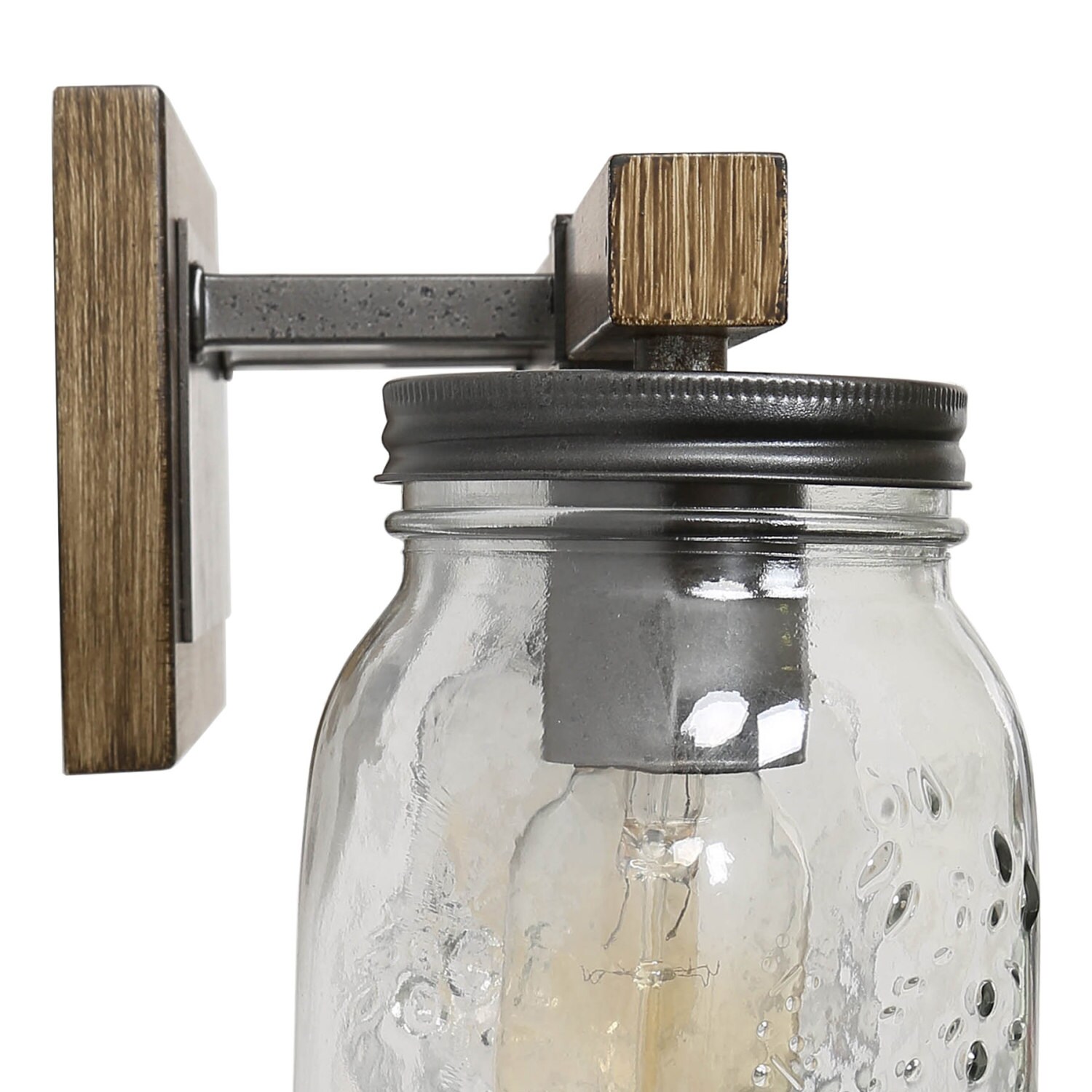 Mason Jar Light 3-Light Chrome Vanity with Authentic Pint Ball Jars 