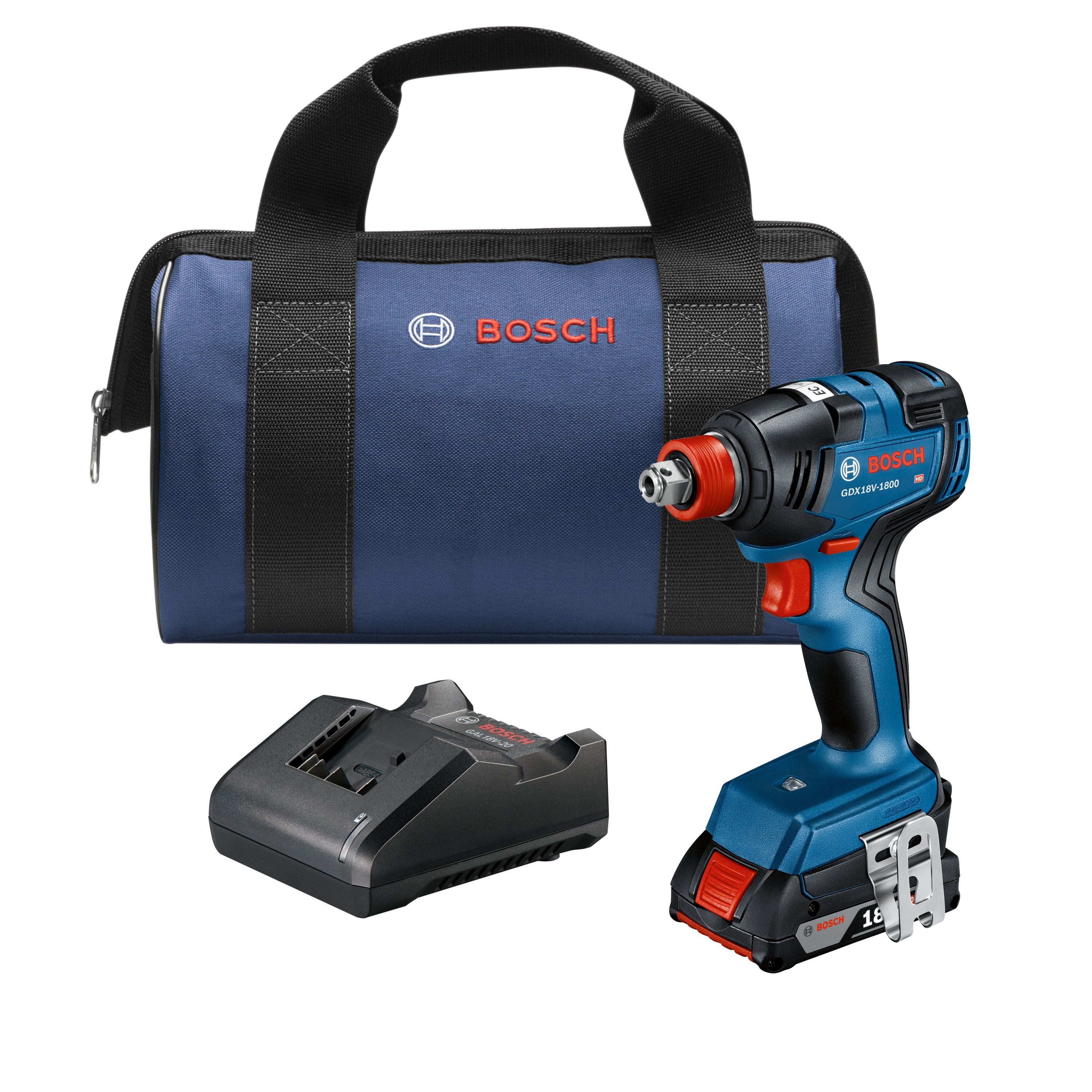 Bosch Freak 18-volt 1/4-in; 1/2-in Variable Speed Brushless Cordless Impact  Driver (1-Battery Included)