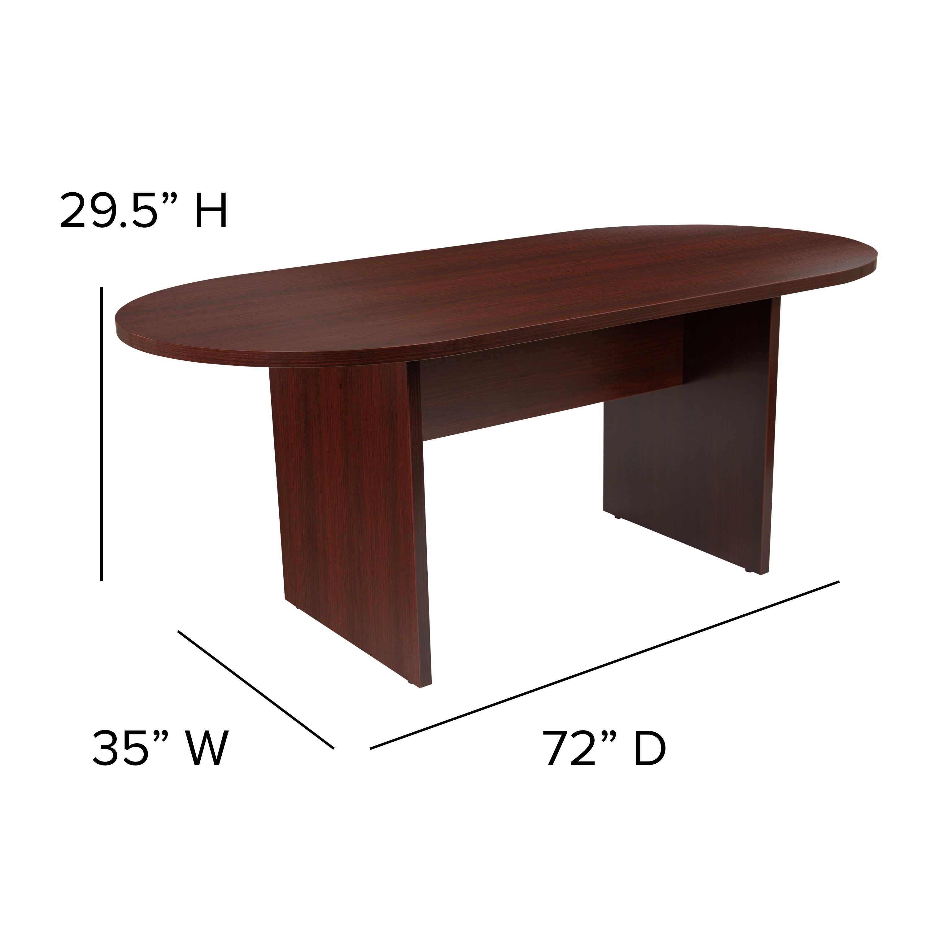 Cherry Wood Red 1 Thick Table Top 59 x 29.5 Large Surface Area 