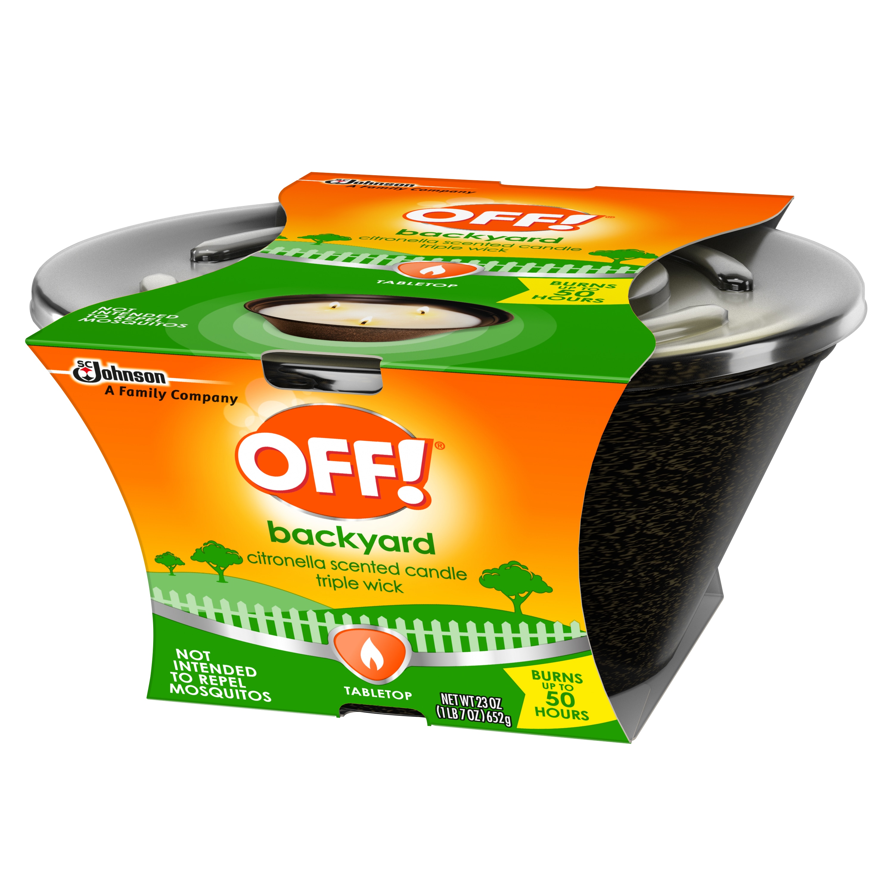 Off! OFF! Triple Wick Scented Citronella Candle Bucket, 23 oz, 1 ct in