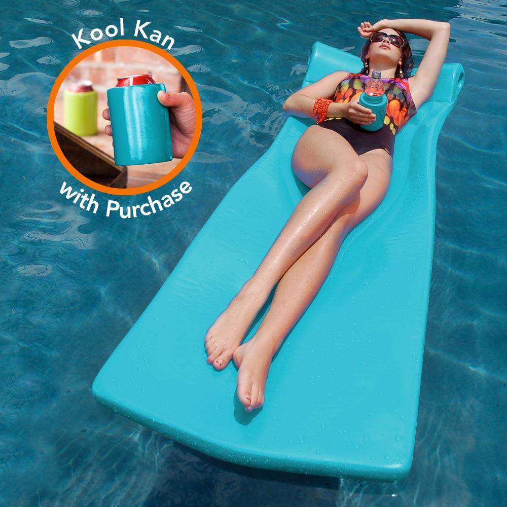 Texas Recreation Fab Foam Pool Float Yellow Stripe for sale online 