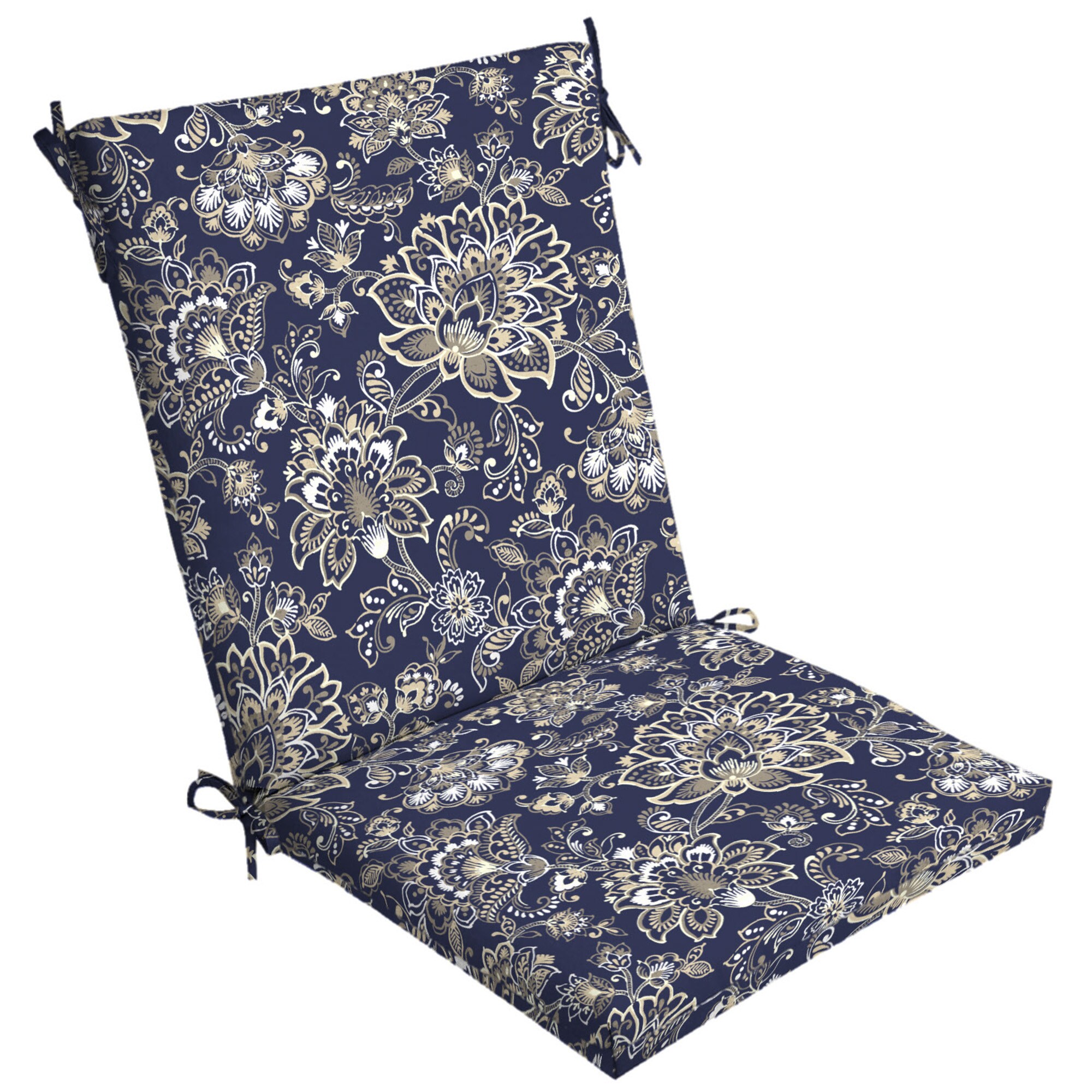 aidy jacobean high back patio chair cushion