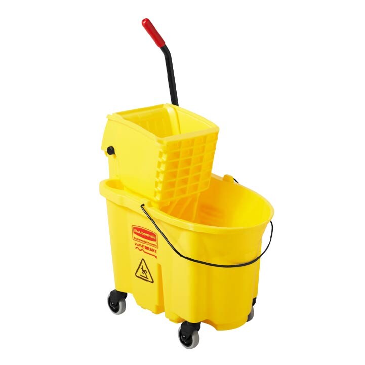 Rubbermaid Commercial Products WaveBrake 35qt 2.0 Side-press MOP Bucket With for sale online 