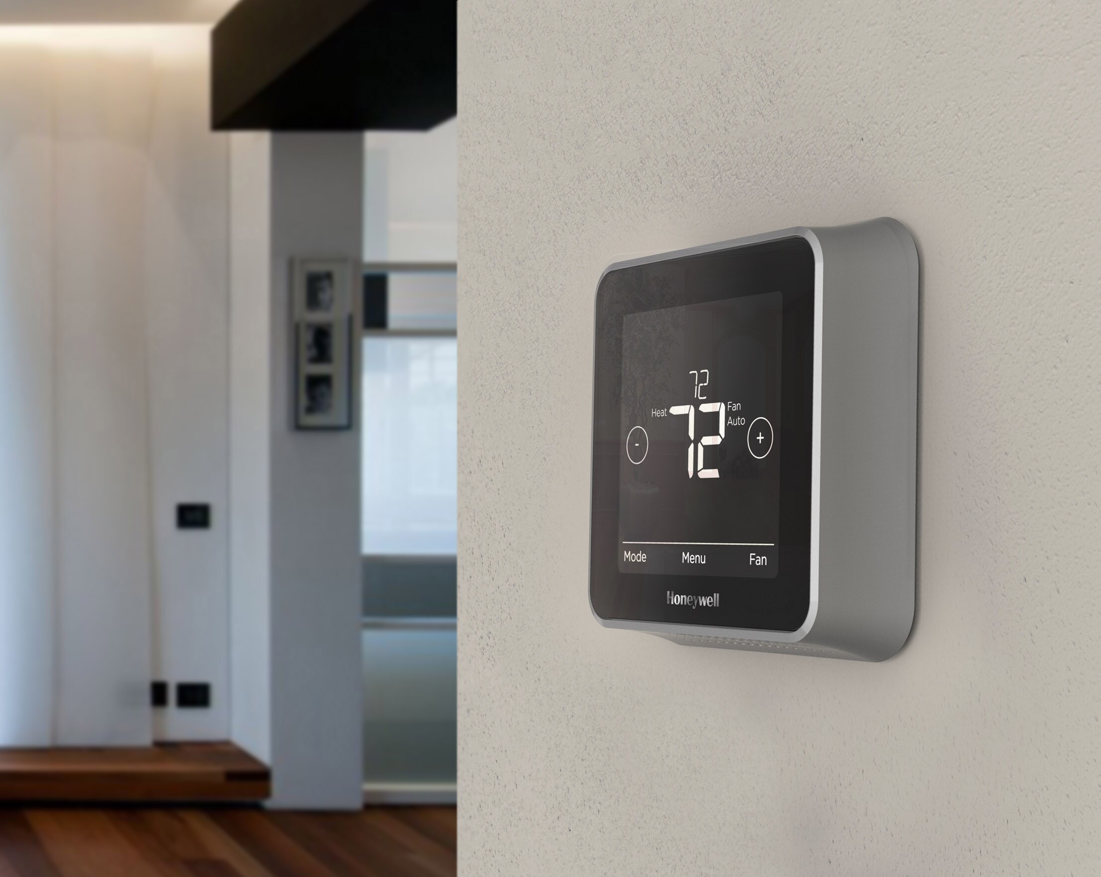 Honeywell Lyric T5 Black Thermostat with Wi-Fi Compatibility in the 