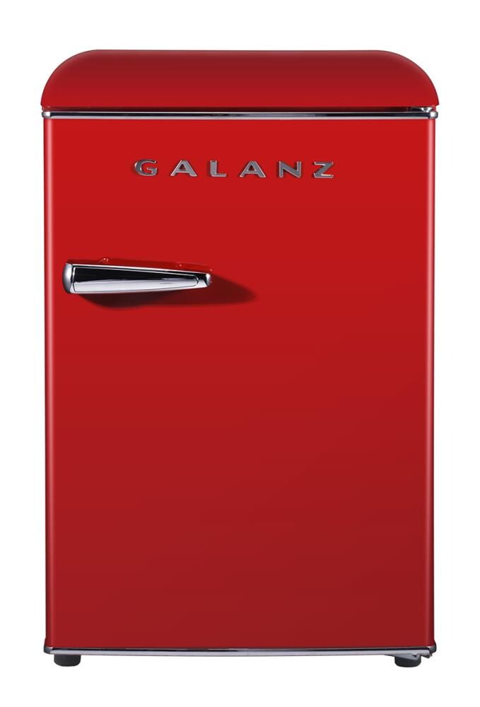 سلم هو قاس  Galanz Retro single door 2.5-cu ft Freestanding Mini Fridge Freezer  Compartment (Hot Rod Red) in the Mini Fridges department at Lowes.com