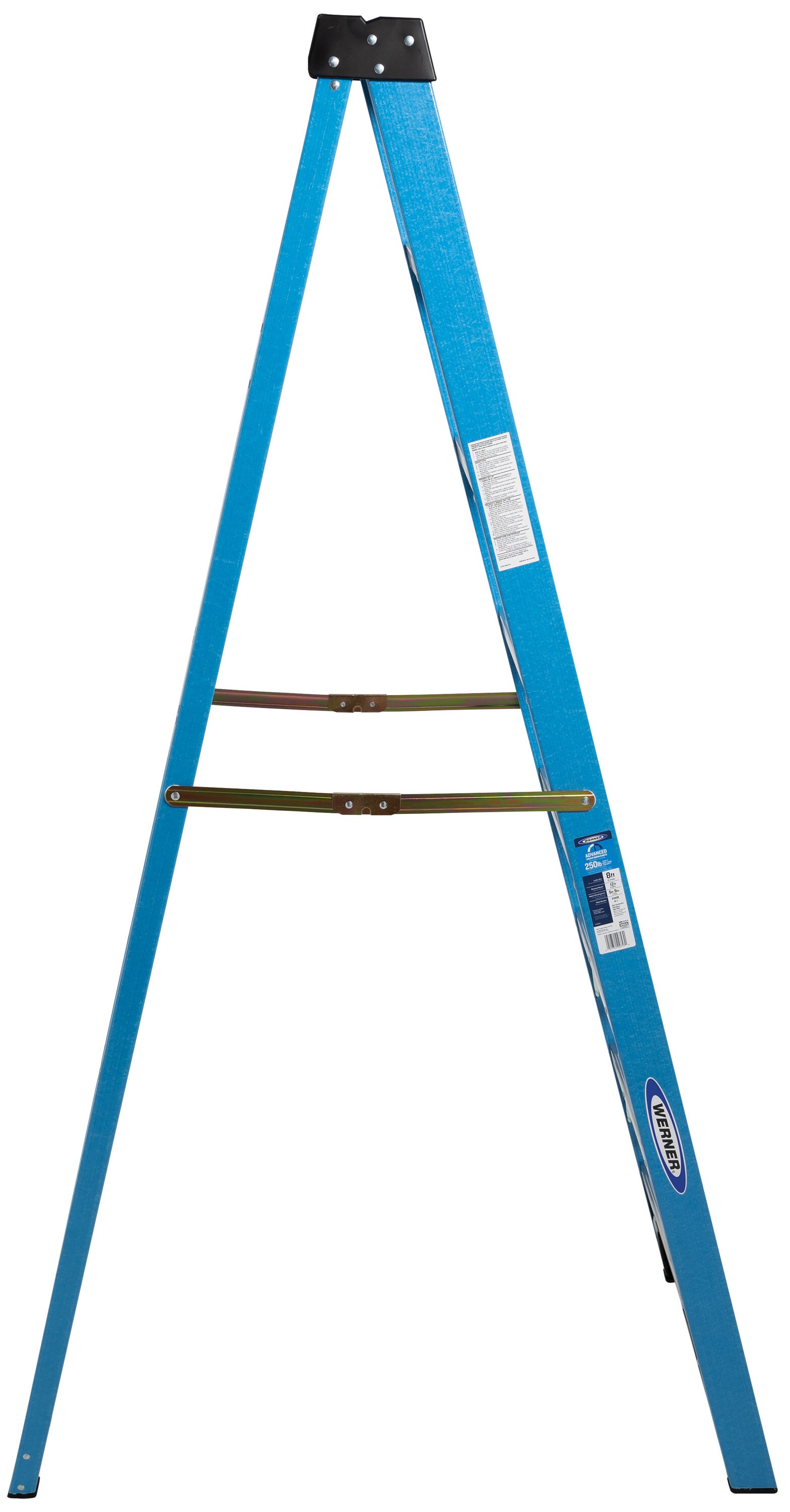 Type Ia Fiberglass Step Ladder for sale online Werner-6108w 8 Ft 