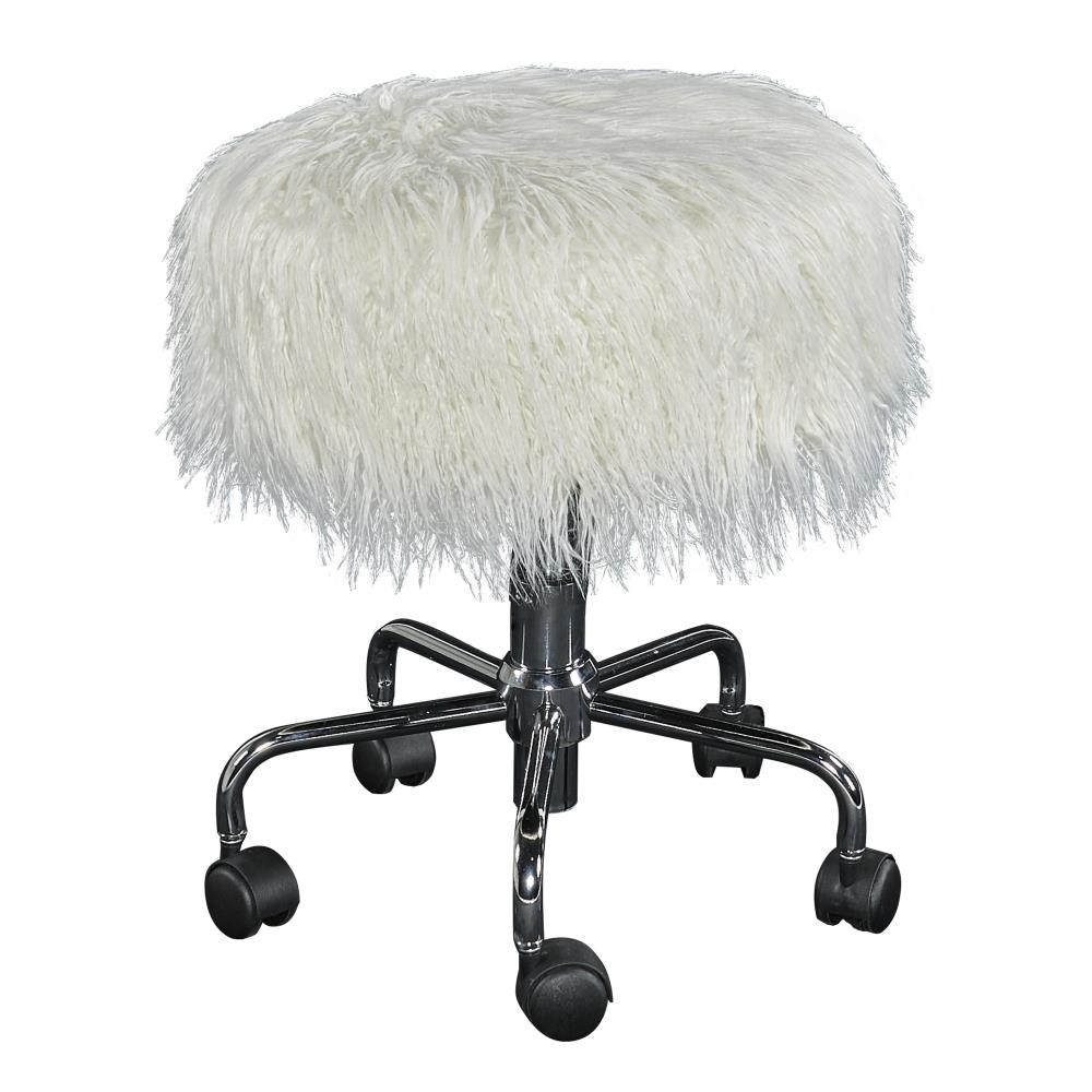 adjustable fur stool