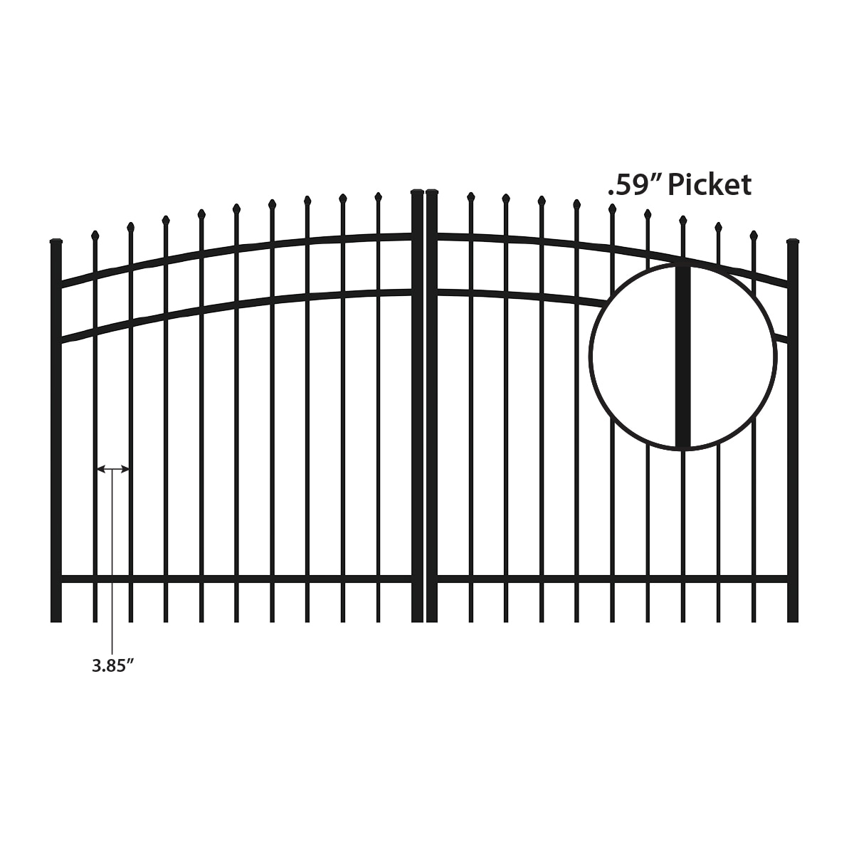 PLEASE DELIVER ALL PACKAGES OUTSIDE THE GATE Metal Aluminum composite sign 