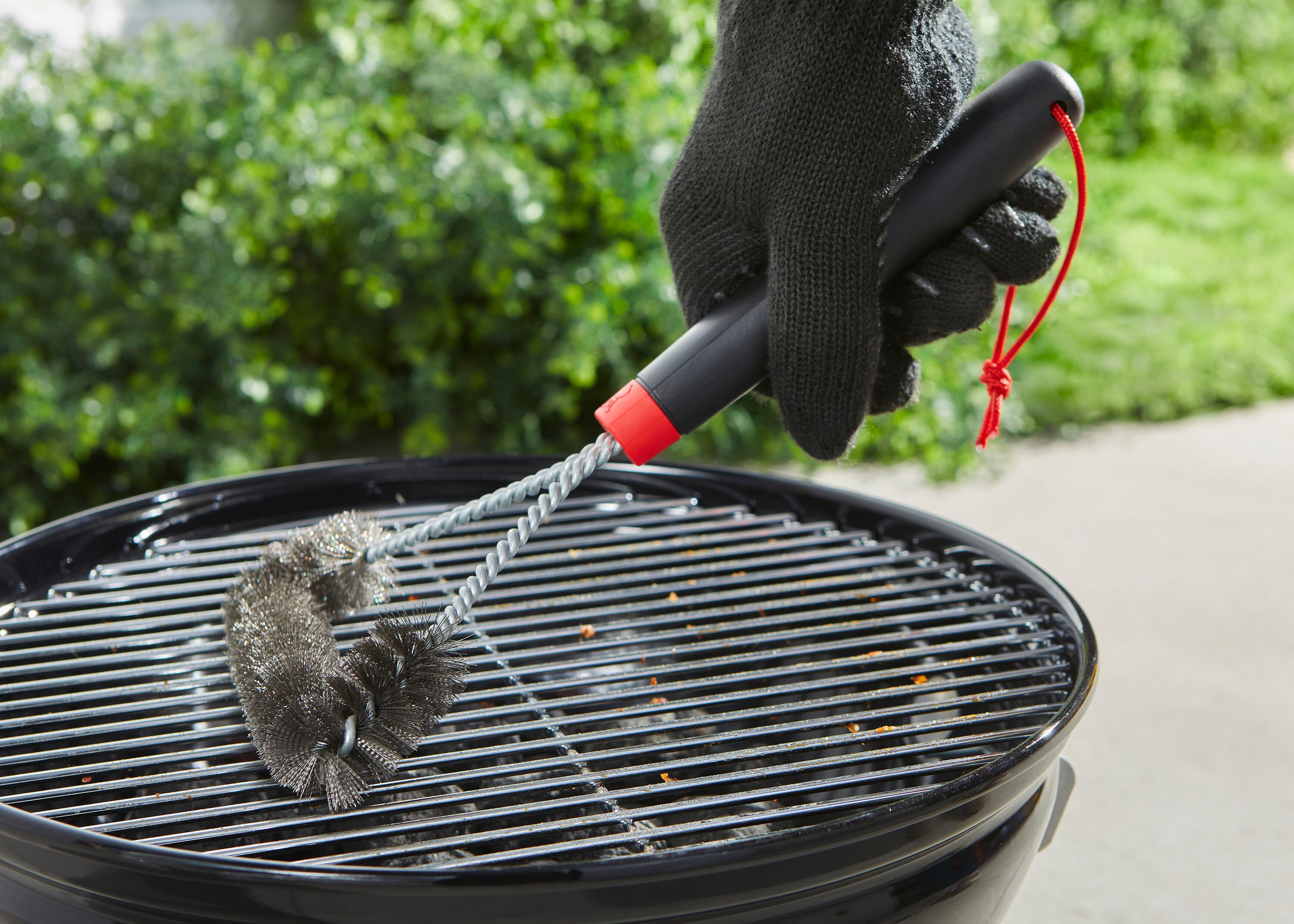 three-sided grill brush 21 in 