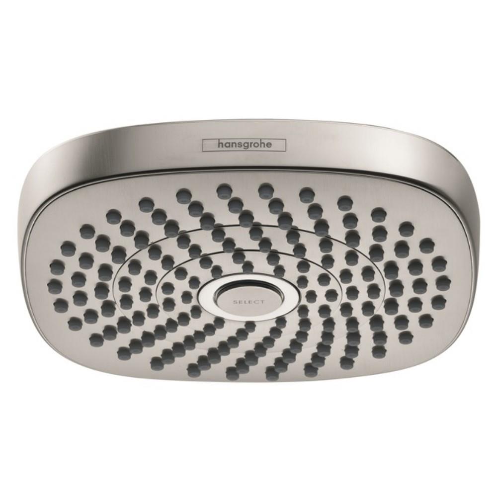 Verbinding verbroken slachtoffers Rafflesia Arnoldi Hansgrohe Croma Brushed Nickel 2-Spray Rain Shower Head 1.8-GPM (6.8-LPM)  in the Shower Heads department at Lowes.com