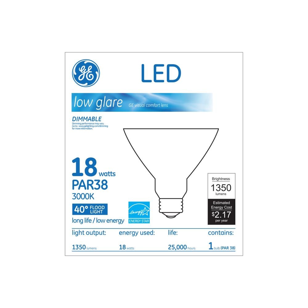 GE Lighting Energy Smart LED 12-Watt 65140 PAR30 Longneck Floodlight Bulb 