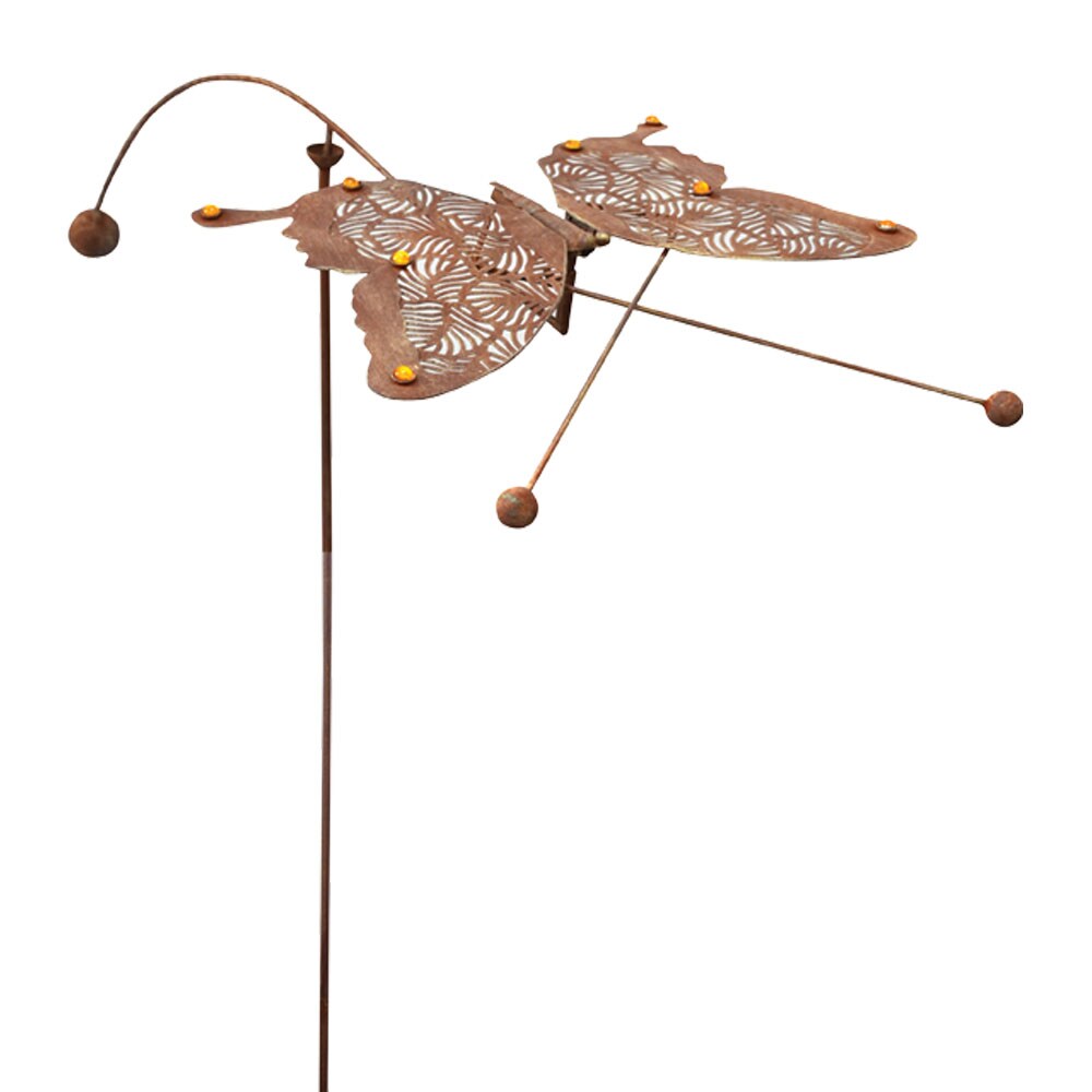RCS Gifts 44-in Rustic Metal Animals Stake in the Garden Stakes & Shepherds  Hooks department at 