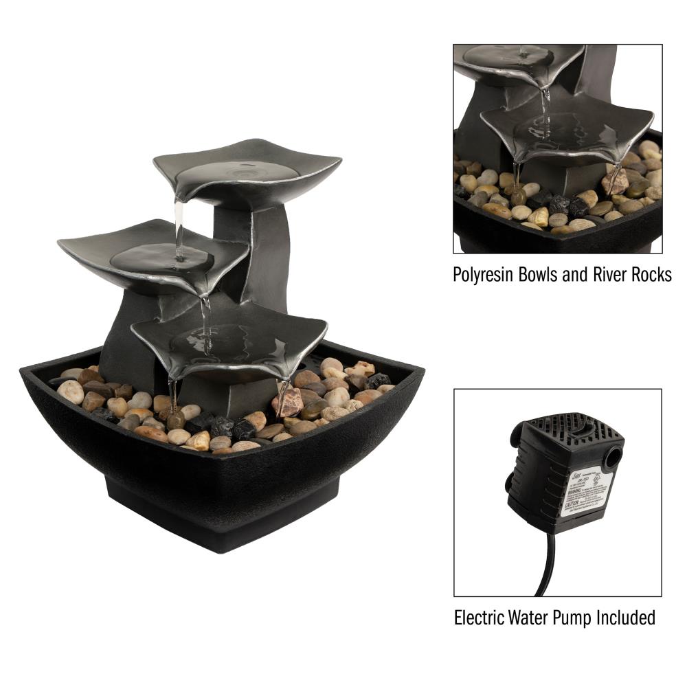 限定数のみ Tabletop Fountain Rotating Ball Rock Waterfall Fountain Office