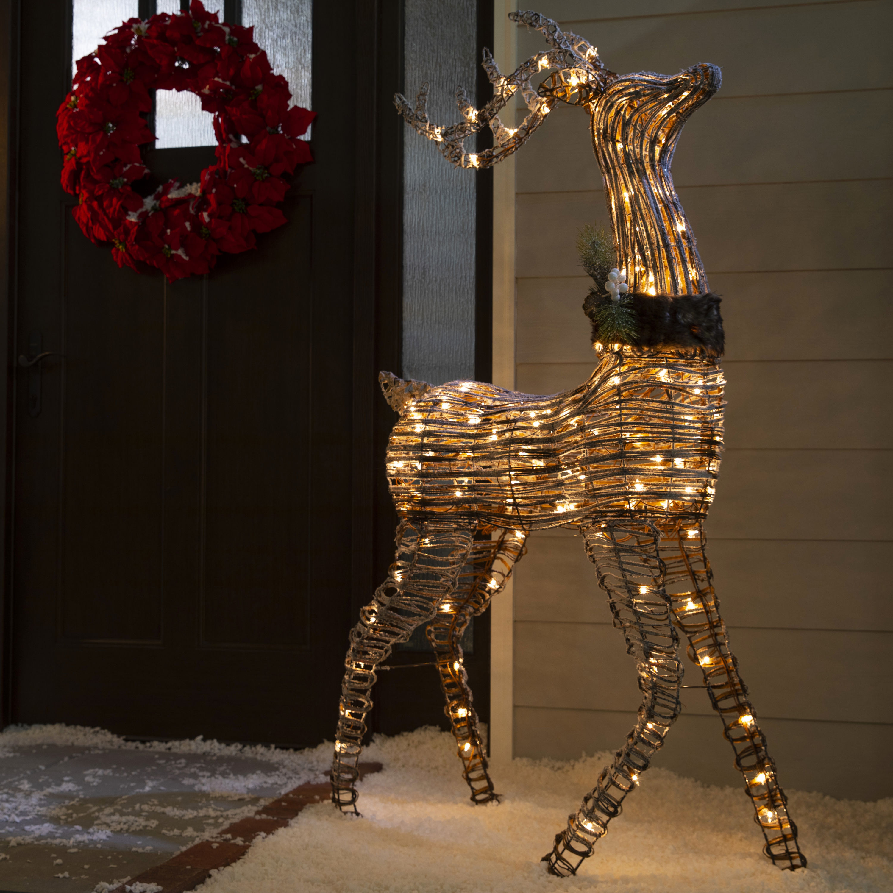 Holiday Living 60in Buck Reindeer with Clear Incandescent Lights in
