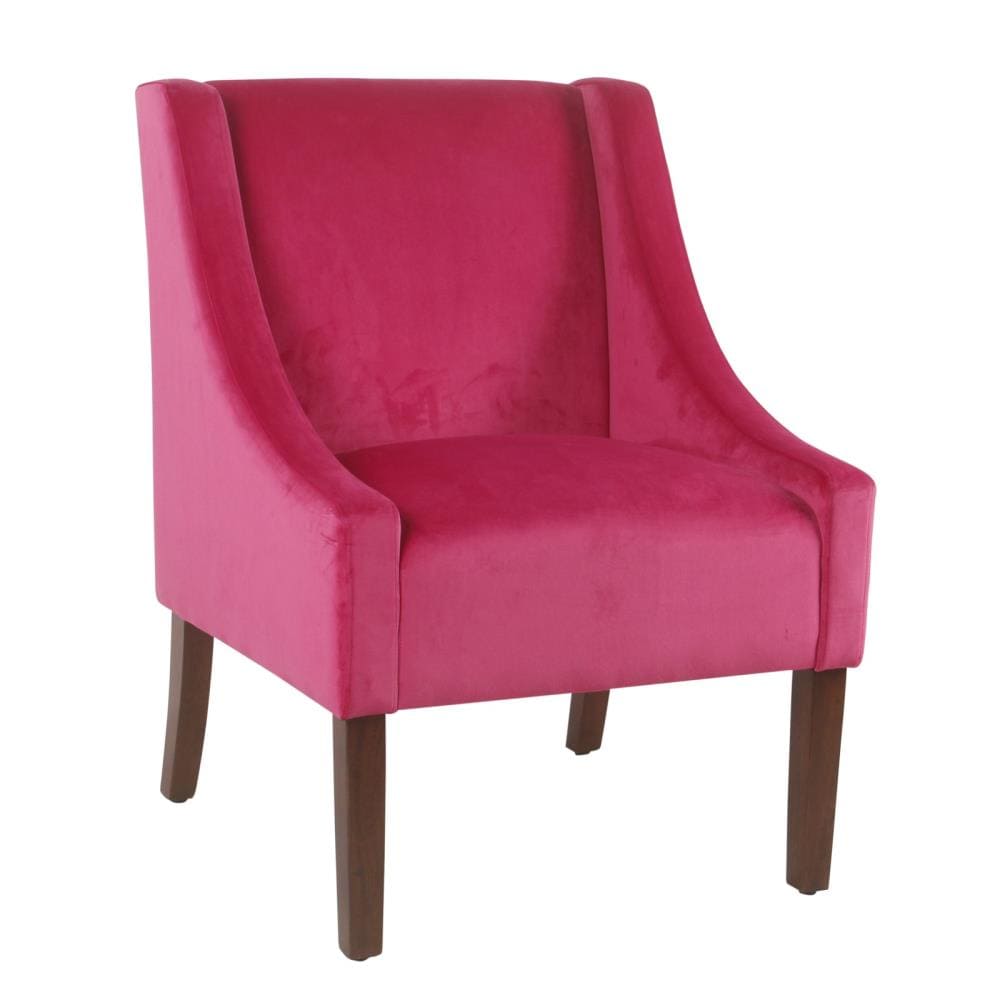 modern pink accent chair